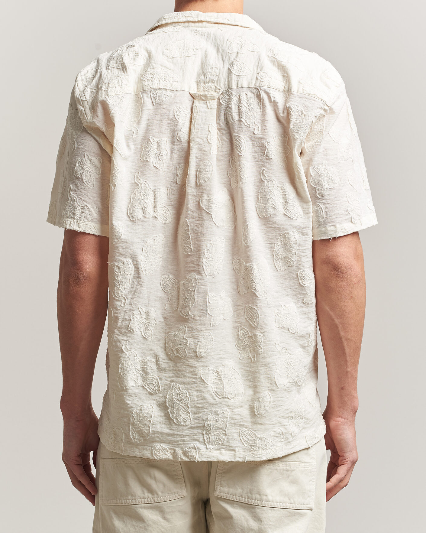 Herren | Hemden | Forét | Peer Jaquard Short Sleeve Shirt Cloud