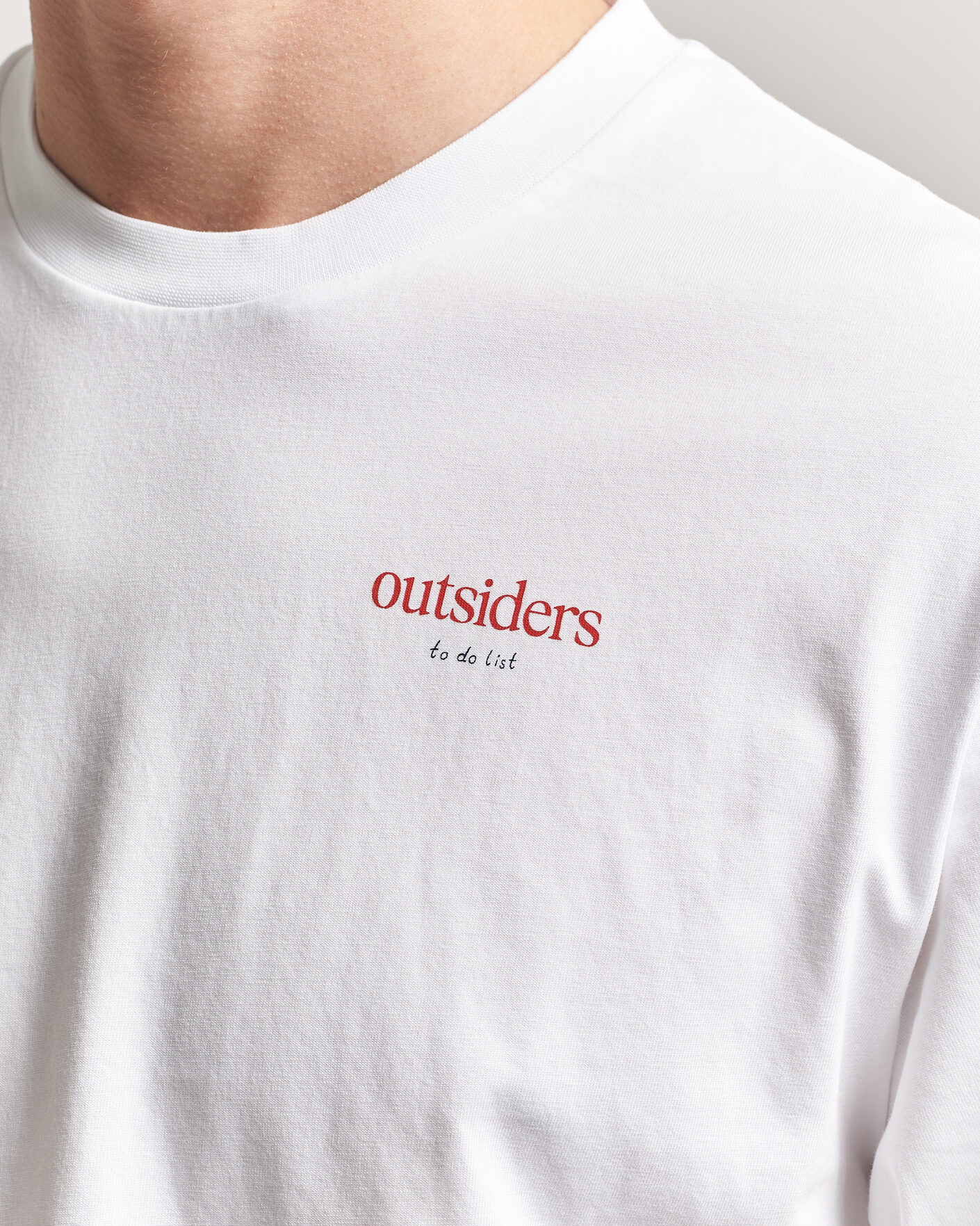 Herren | T-Shirts | Forét | To Do Back Print T-Shirt White