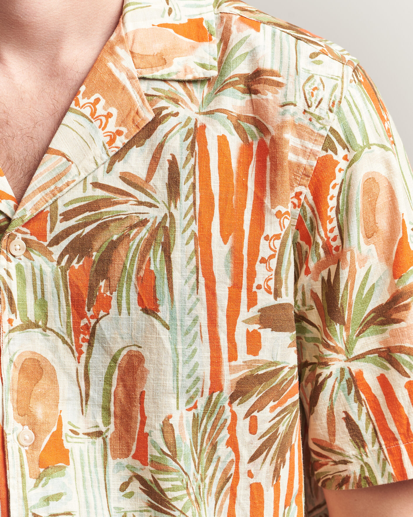 Herren | Hemden | LES DEUX | Palm AOP Short Sleeve Shirt Multi