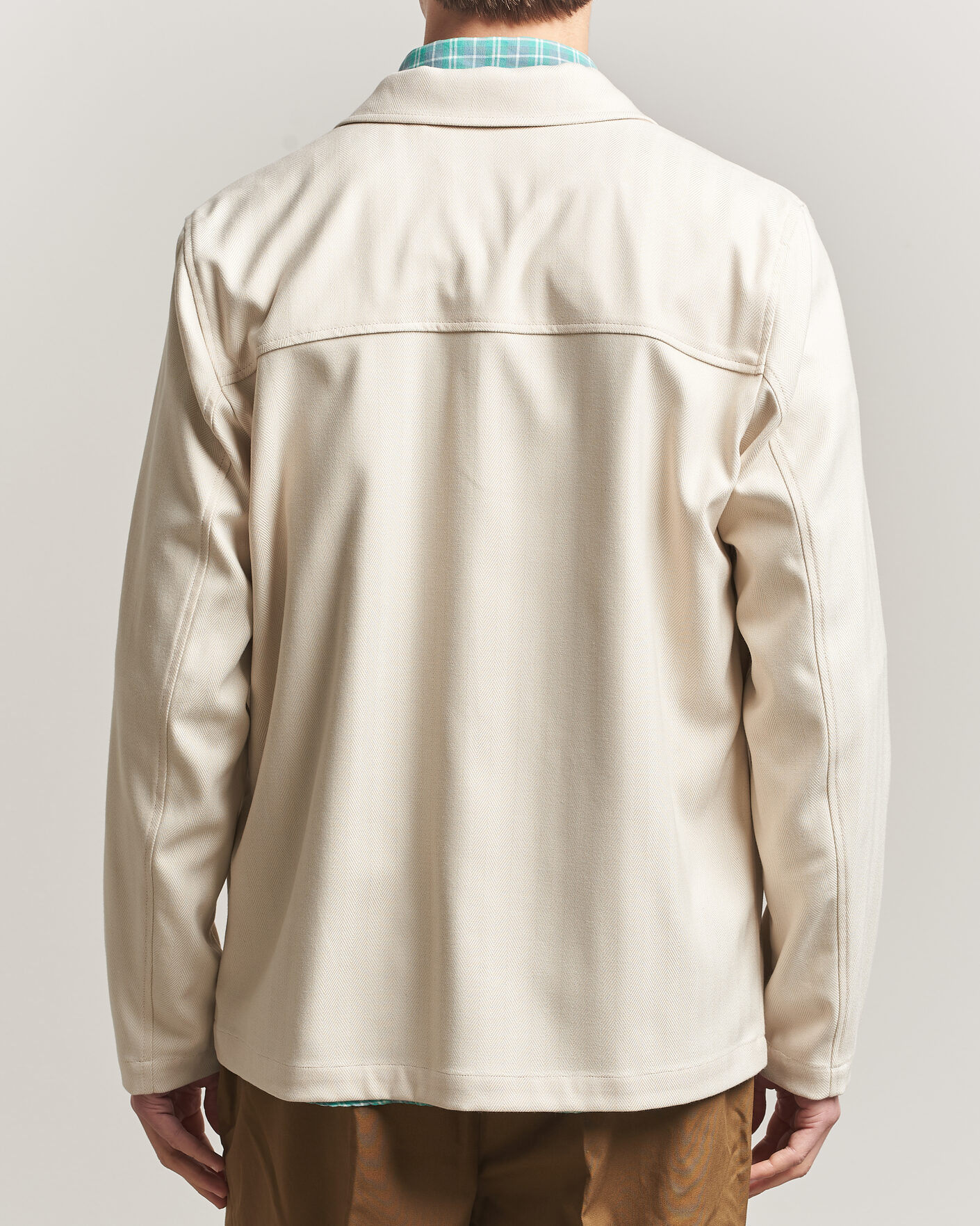 Herren | Hemden | LES DEUX | Herringbone Overshirt Ivory