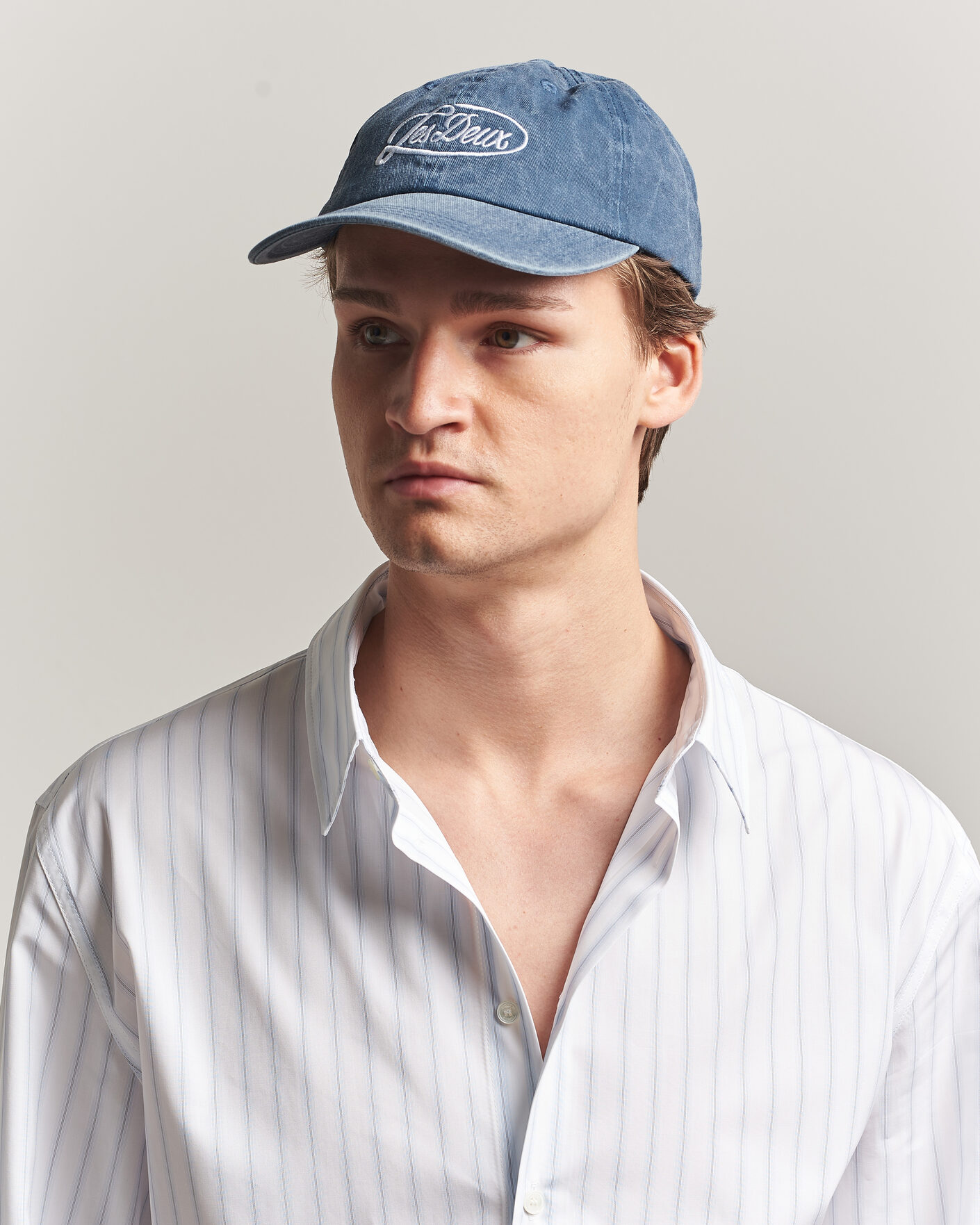 Herren | Hüte & Mützen | LES DEUX | Logo Dad Cap Dark Denim Blue