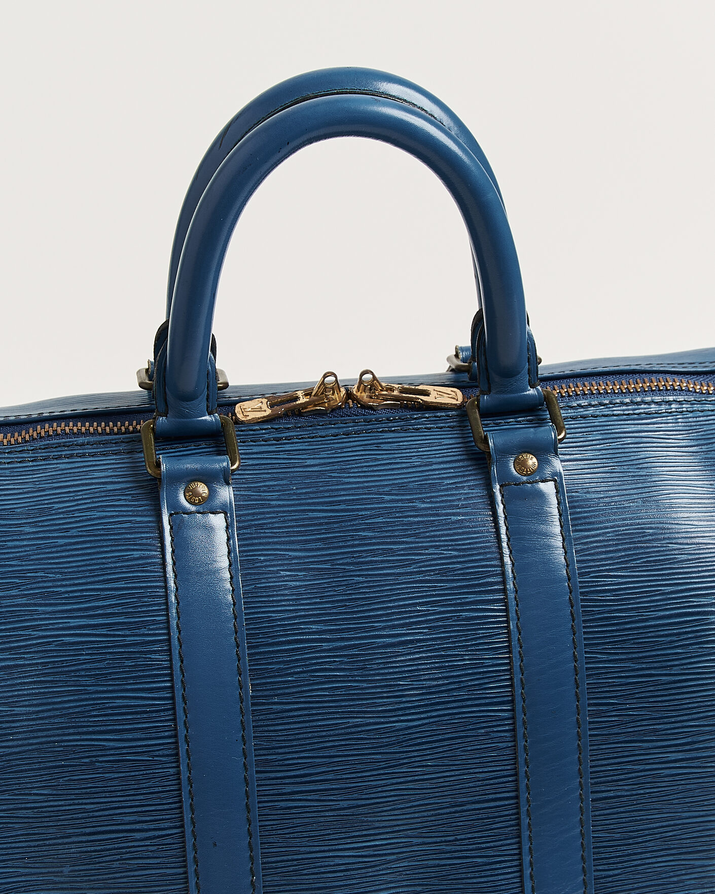 Herren | Pre-Owned & Vintage Bags | Louis Vuitton Pre-Owned | Keepall 45 Epi Leather Blue