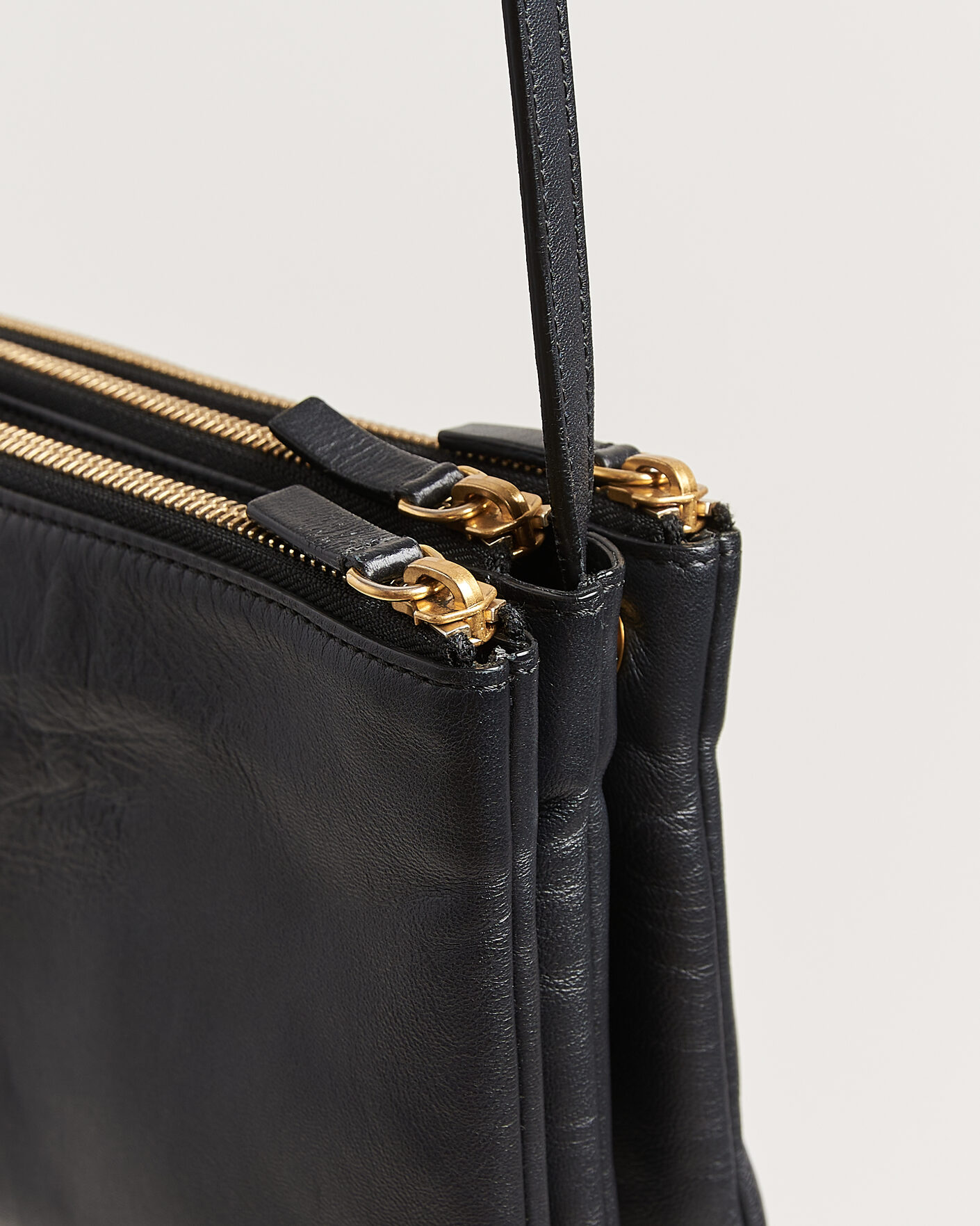 Herren | Pre-Owned & Vintage Bags | Celine Pre-Owned | Trio Bag Small Leather Black