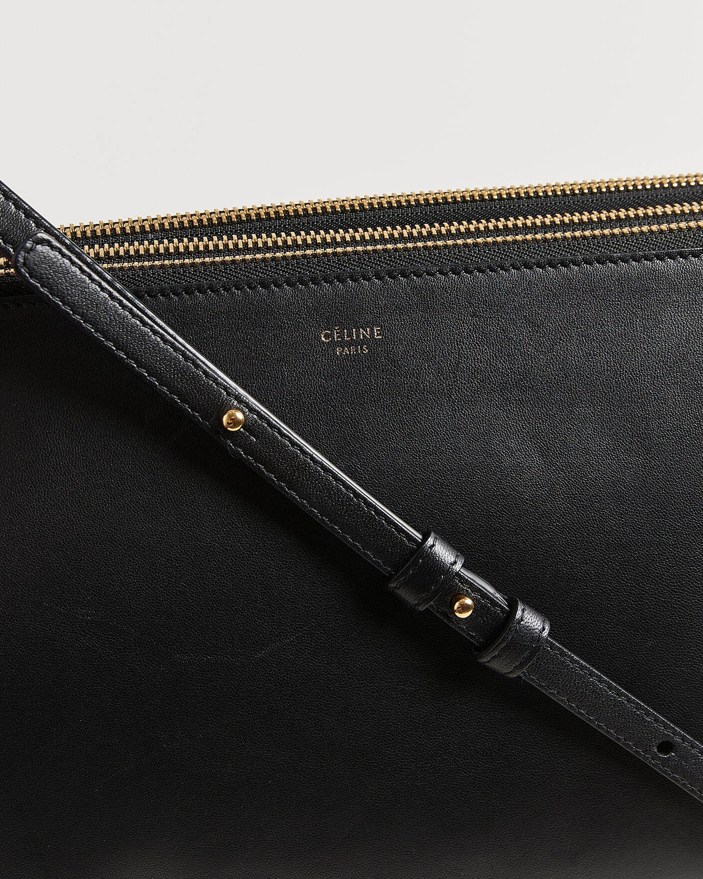 Herren | Pre-Owned & Vintage Bags | Celine Pre-Owned | Trio Bag Medium Leather Black