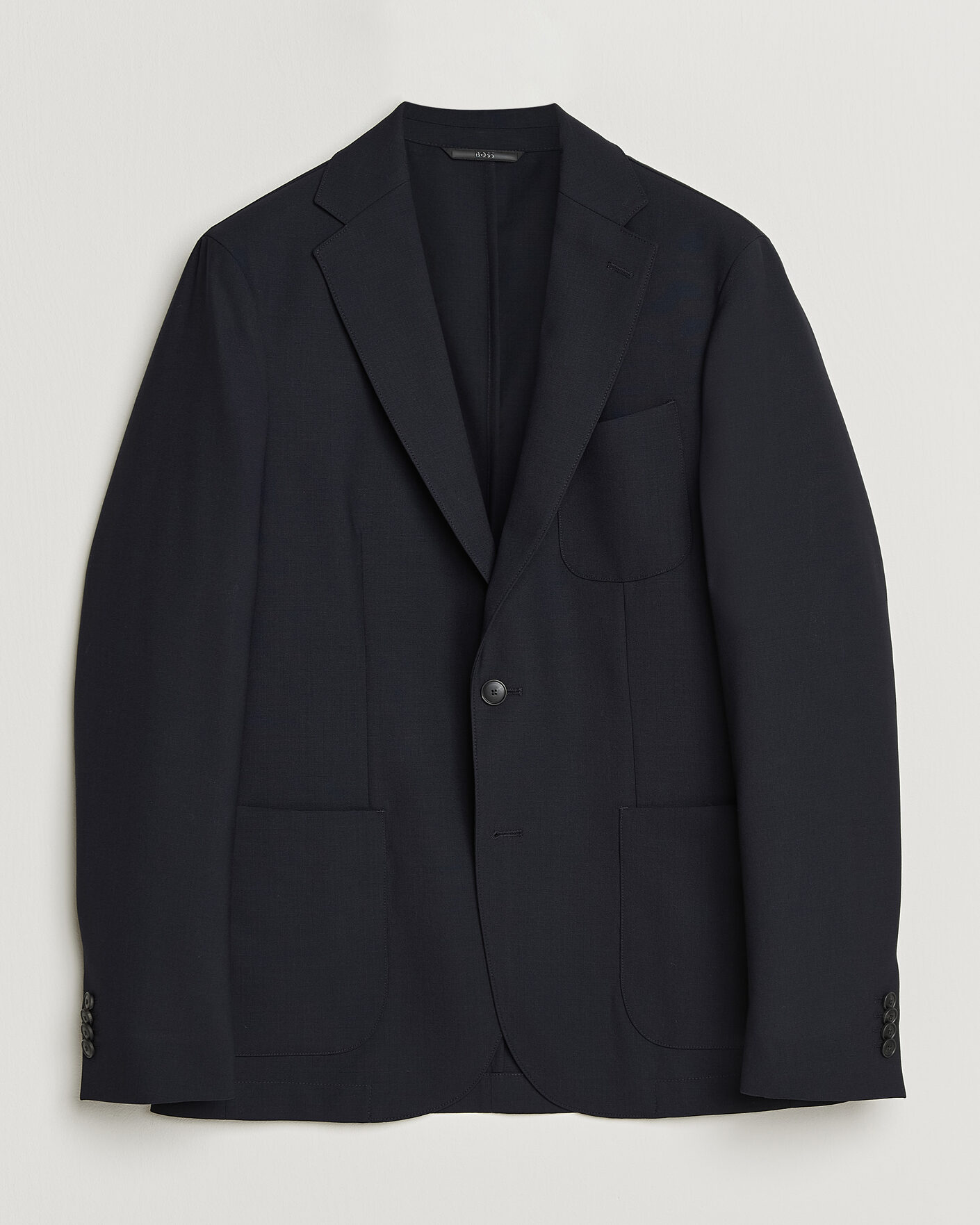 Herren | Sakkos | BOSS BLACK | Hanry Wool Patch Pocket Blazer Dark Blue