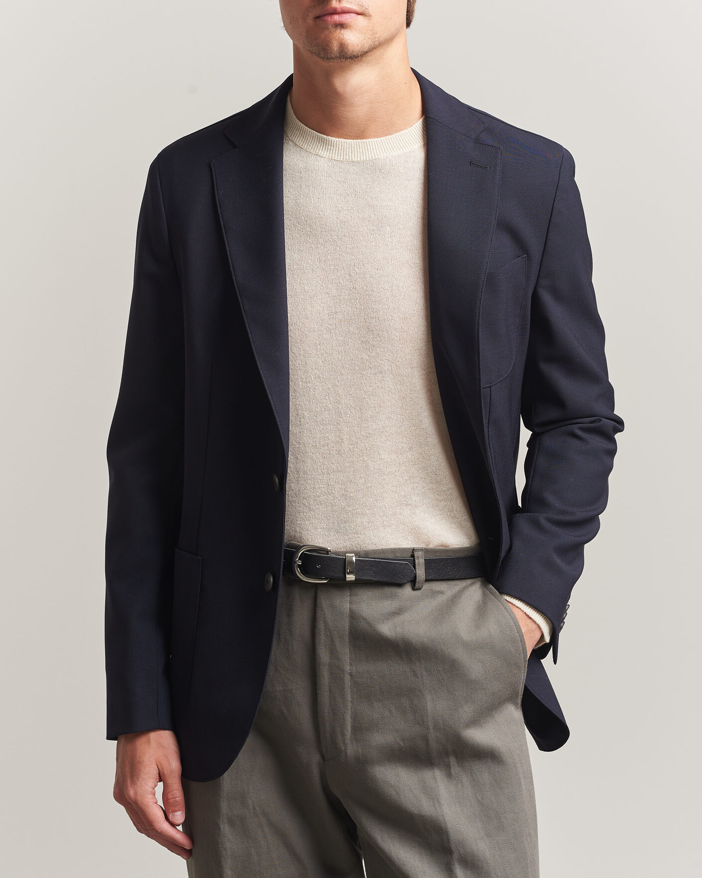Herren | Sakkos | BOSS BLACK | Hanry Wool Patch Pocket Blazer Dark Blue