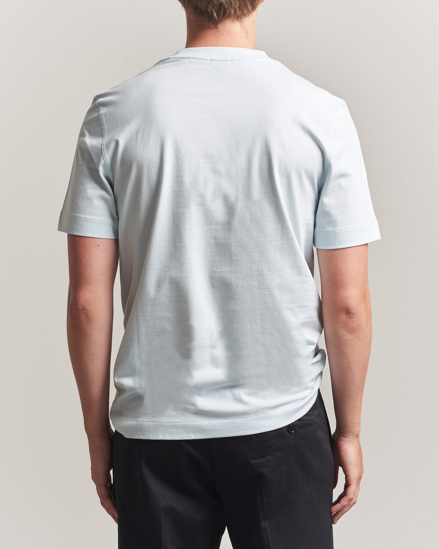 Herren | T-Shirts | BOSS BLACK | Thompson Crew Neck T-Shirt Open Blue