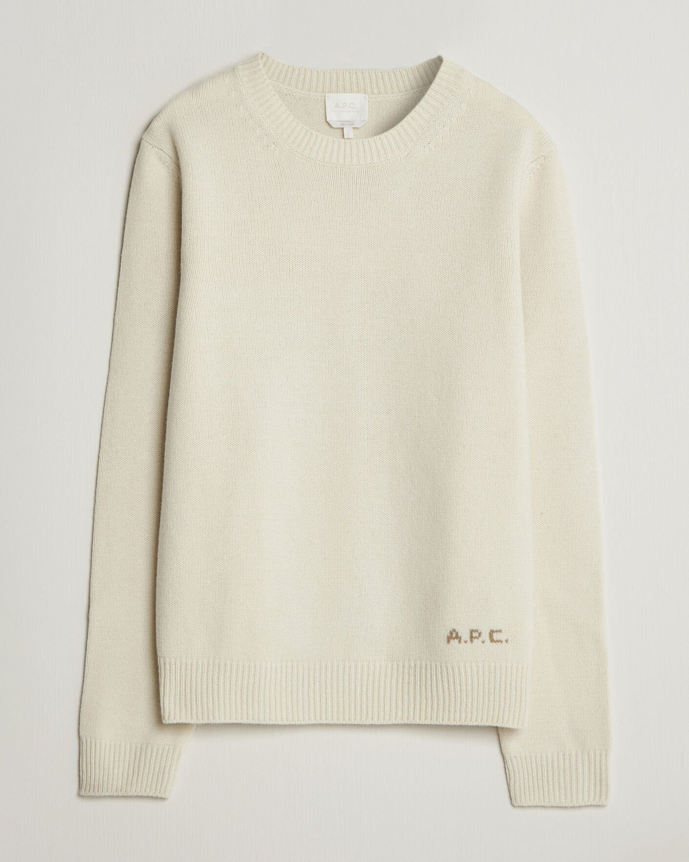 Herren | Pullover | A.P.C. | Edmond Wool Knitted Sweater Ecru