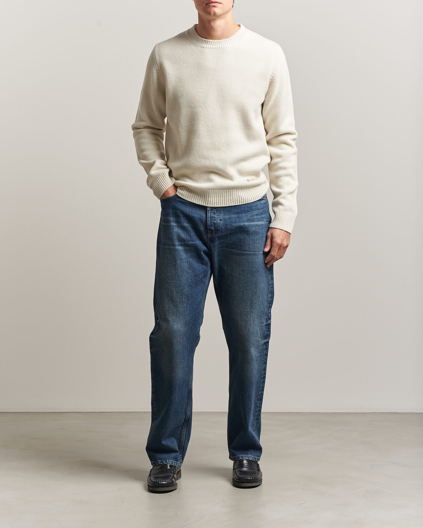 Herren | Pullover | A.P.C. | Edmond Wool Knitted Sweater Ecru