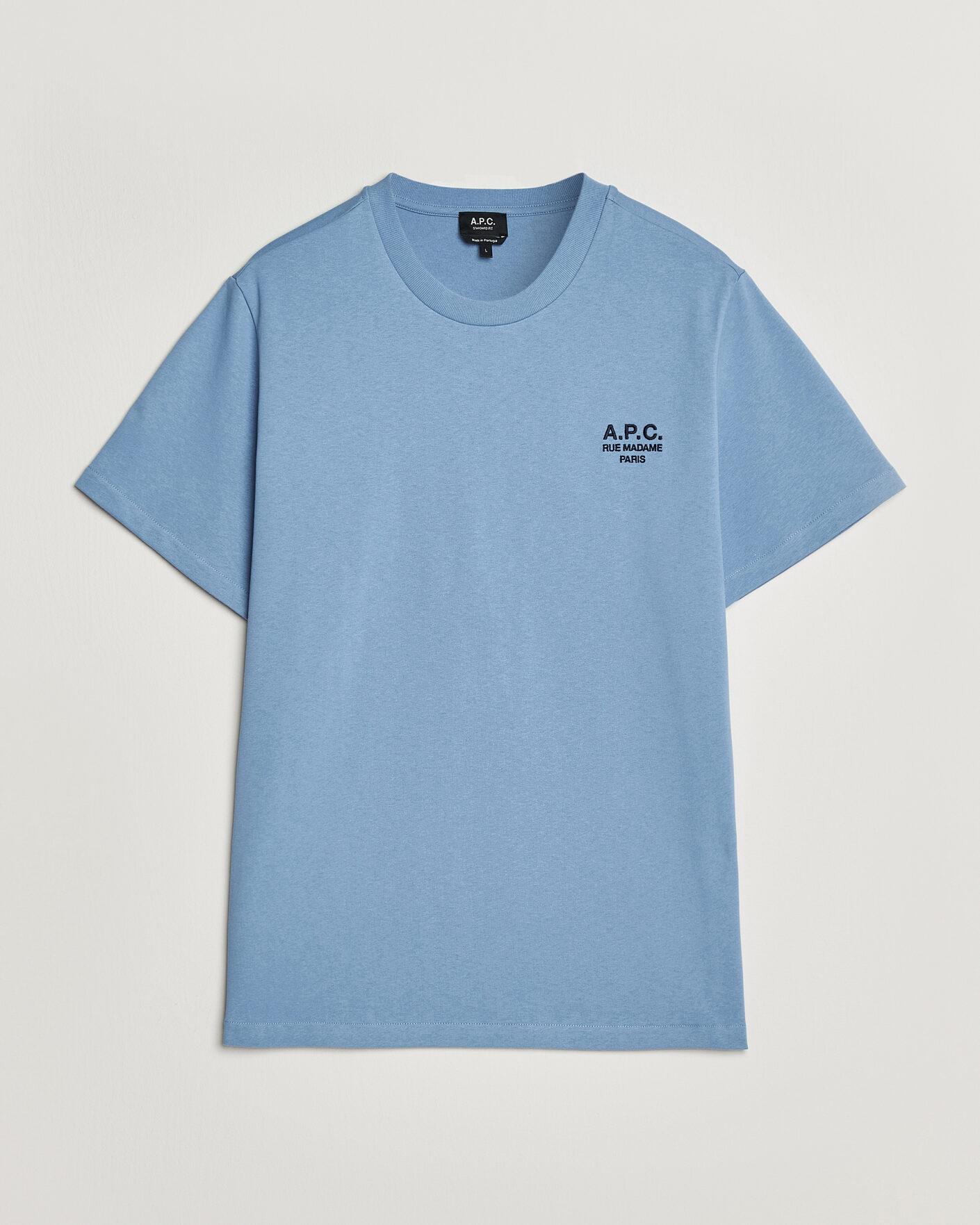 Herren | T-Shirts | A.P.C. | Rue Madame T-Shirt Light Blue