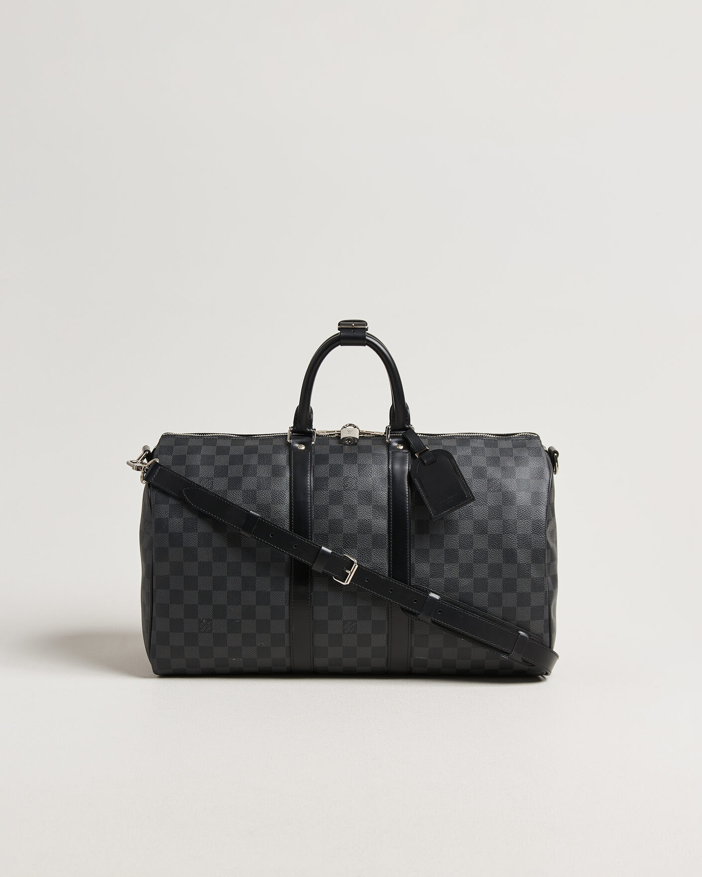 Herren | Pre-Owned & Vintage Bags | Louis Vuitton Pre-Owned | Keepall Bandouliére 45 Damier Graphite