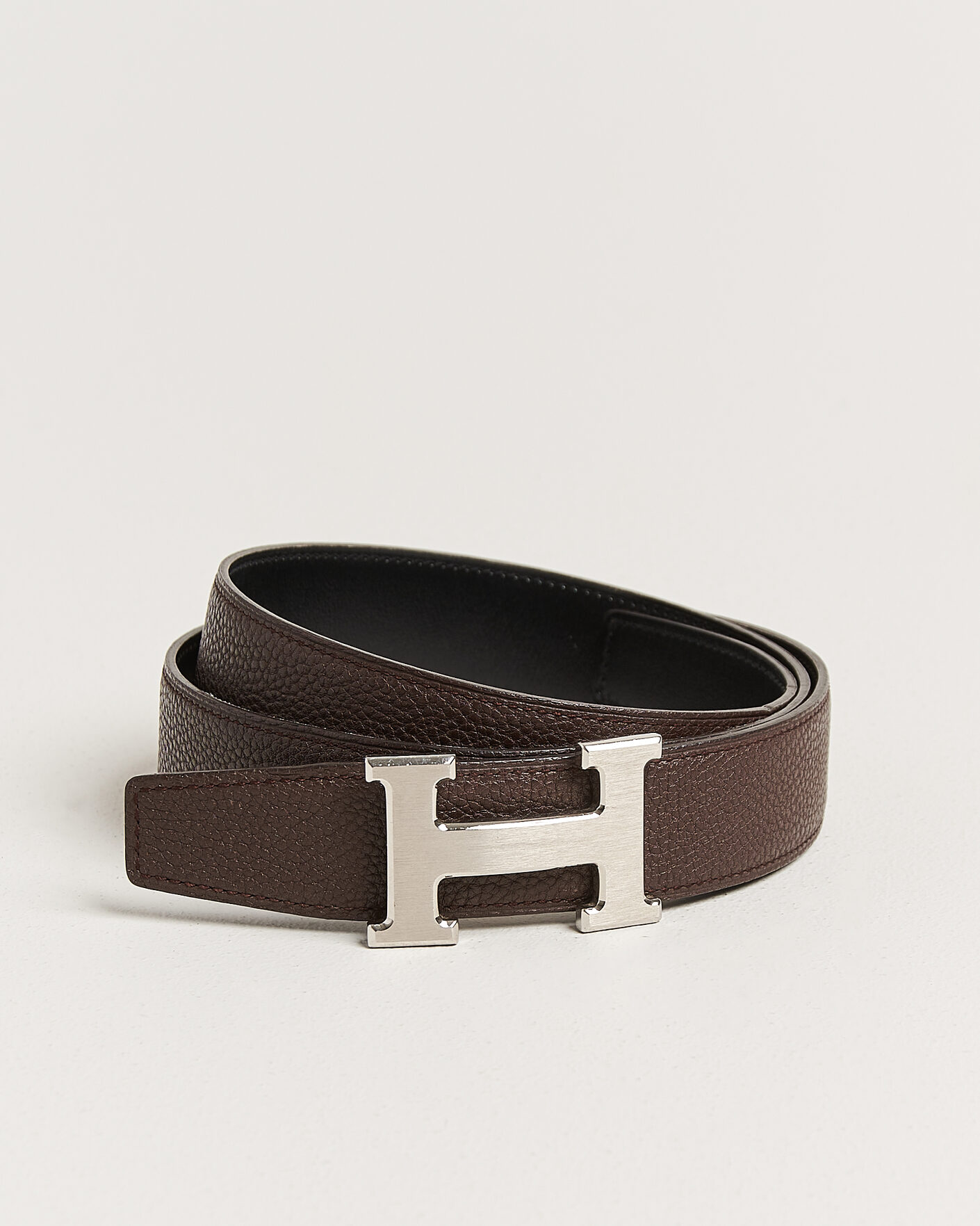 Herren | Pre-Owned & Vintage Bags | Hermès Pre-Owned | Constance Reversible Belt 90 Brown/Black