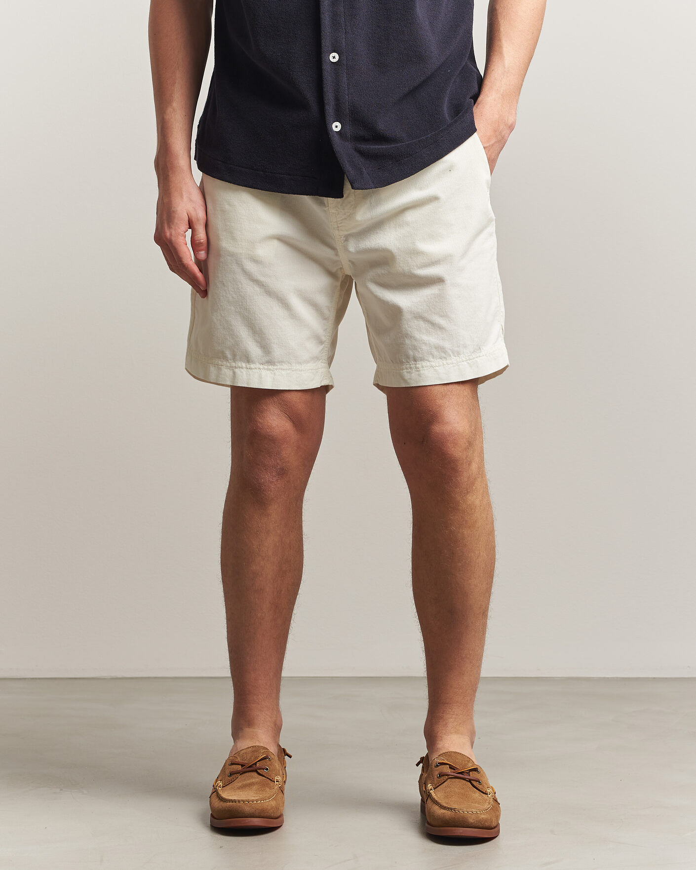 Herren | Shorts | Morris | Fenix Summer Cord Shorts Off White