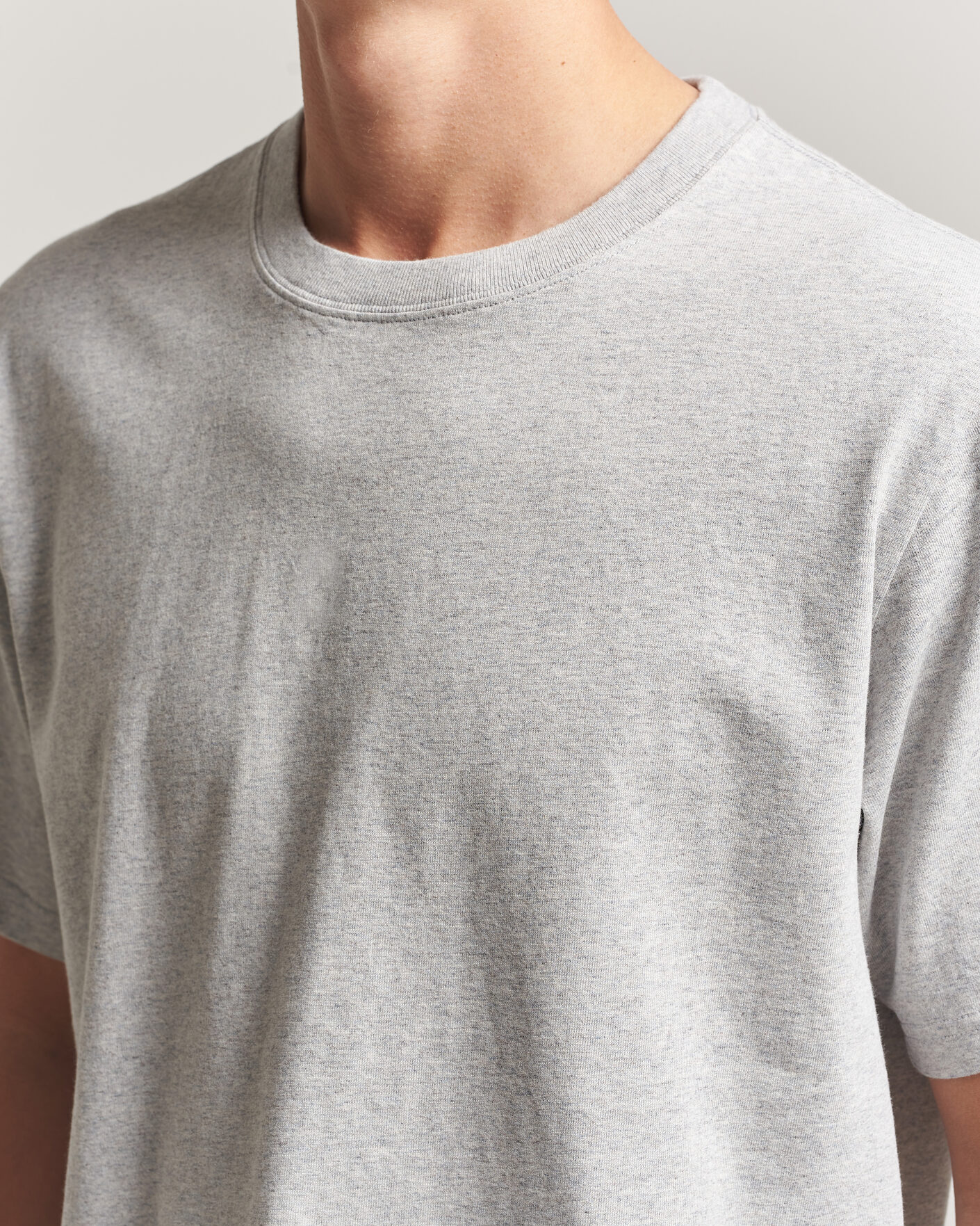 Herren | T-Shirts | NN07 | Jett Printed HQ T-Shirt Grey Melange
