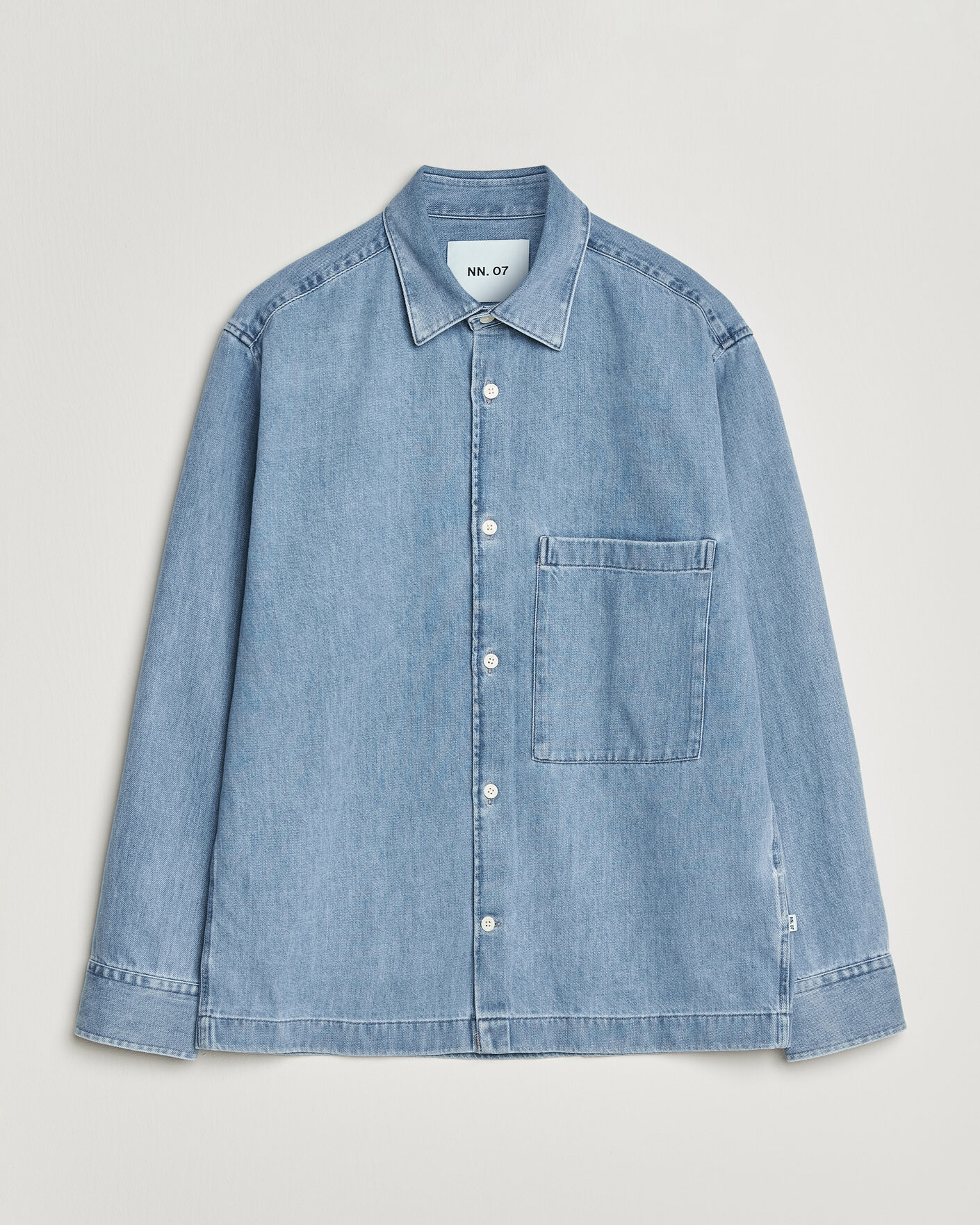 Herren | Hemden | NN07 | Freddy Denim Overshirt Light Blue
