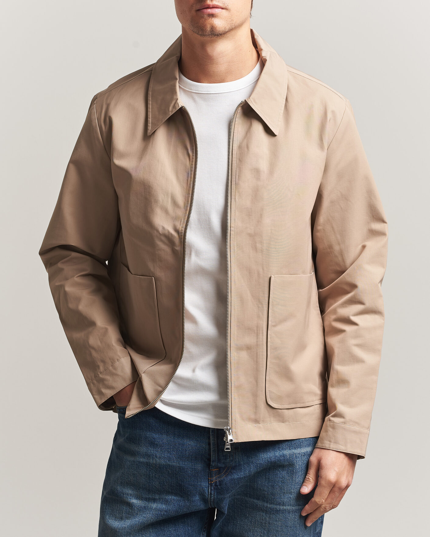 Herren | Jacken | NN07 | Gael Cotton Twill Jacket Desert Khaki