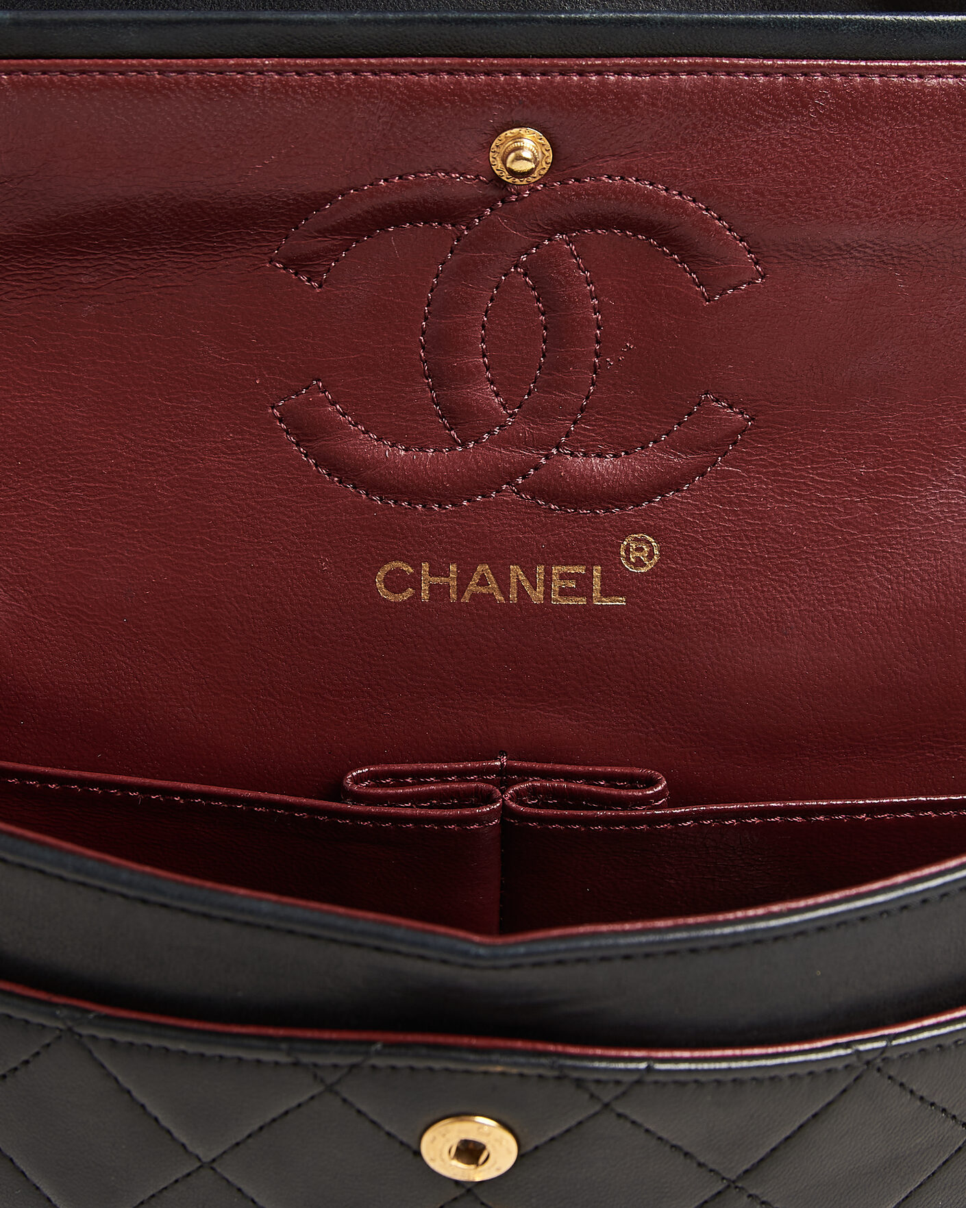 Herren | Pre-Owned & Vintage Bags | Chanel Pre-Owned | Classic Small Double Flap Bag Black