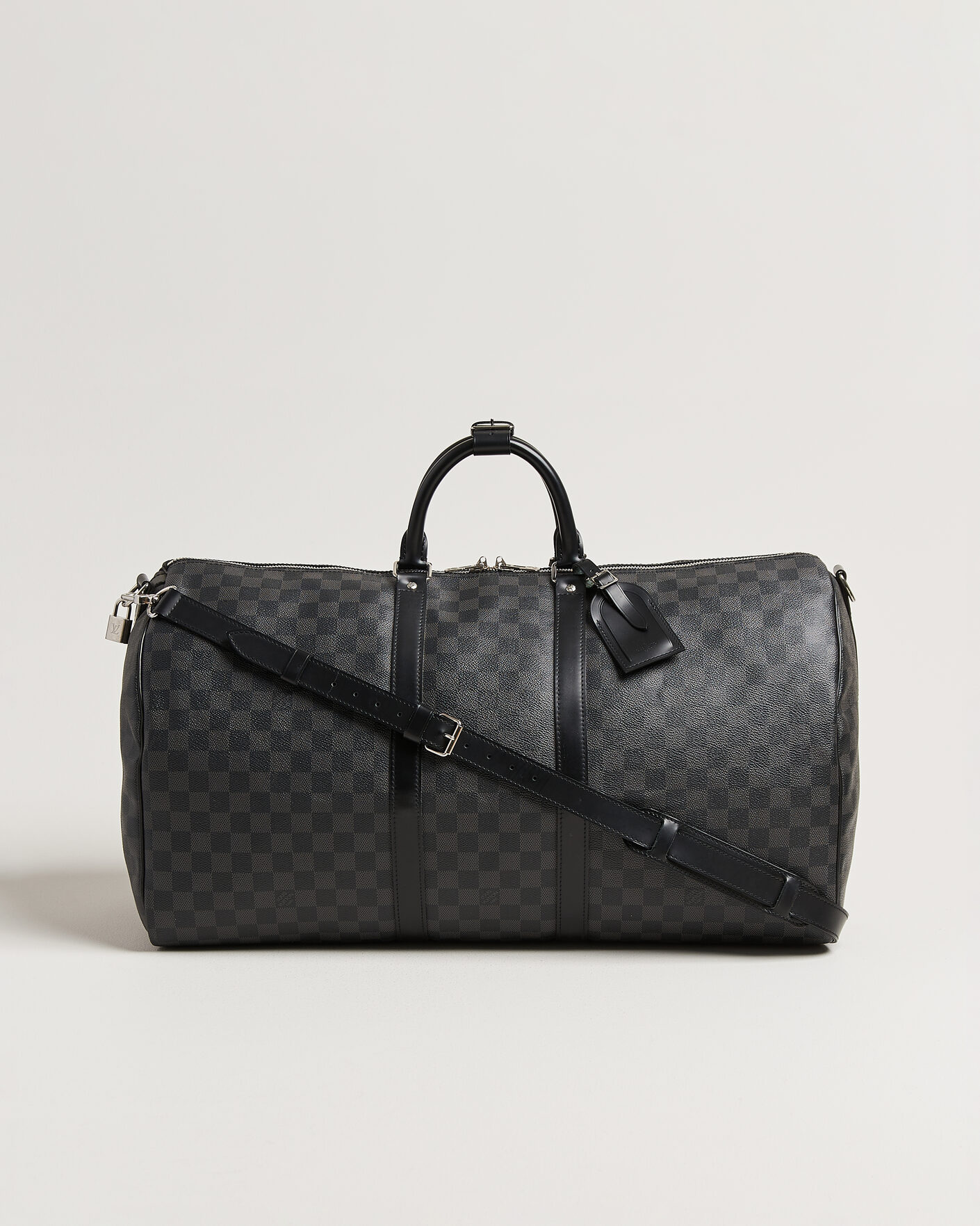 Herren | Pre-Owned & Vintage Bags | Louis Vuitton Pre-Owned | Keepall 55 Bandouliére Damier Graphite