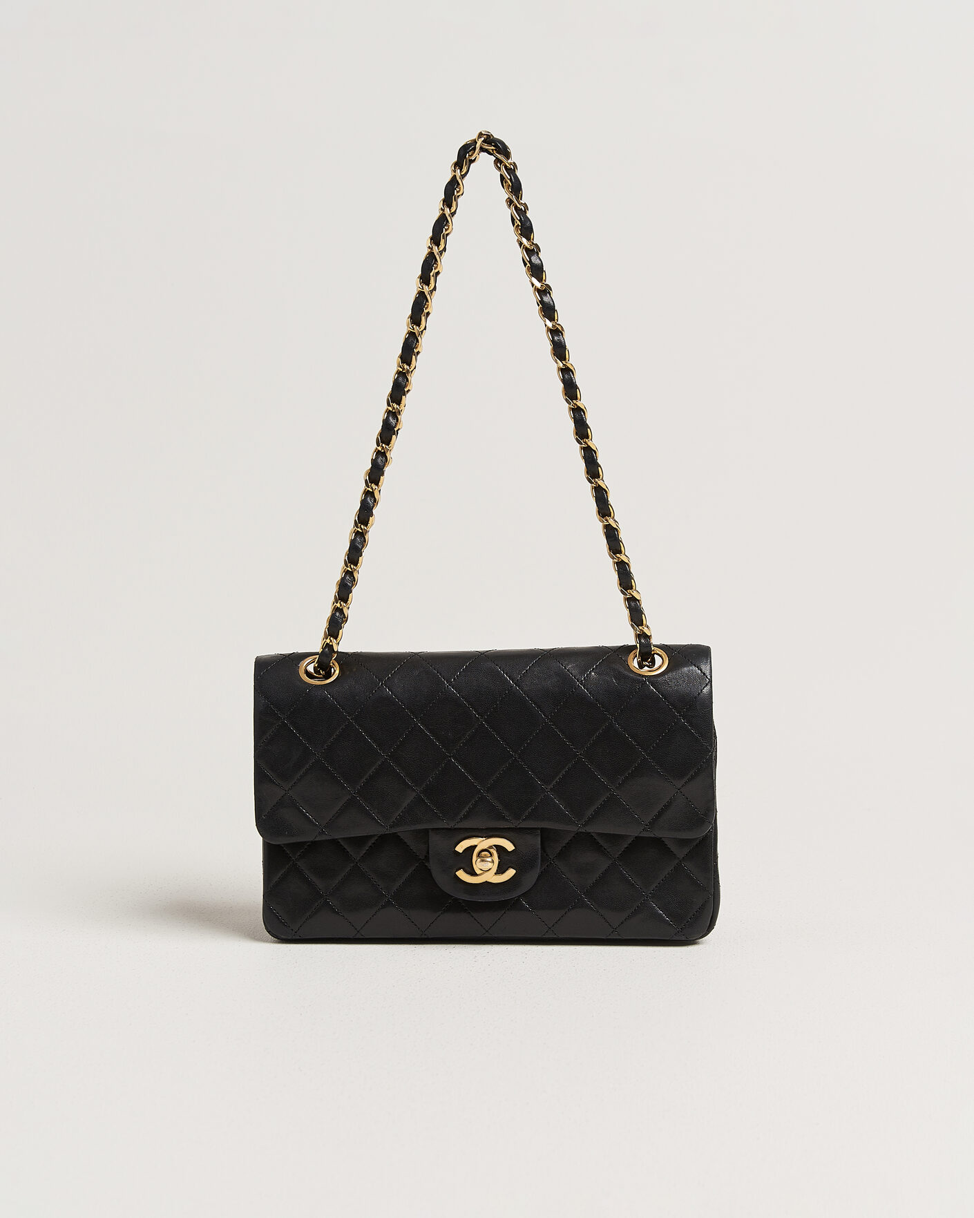 Herren | Pre-Owned & Vintage Bags | Chanel Pre-Owned | Classic Small Double Flap Bag Black