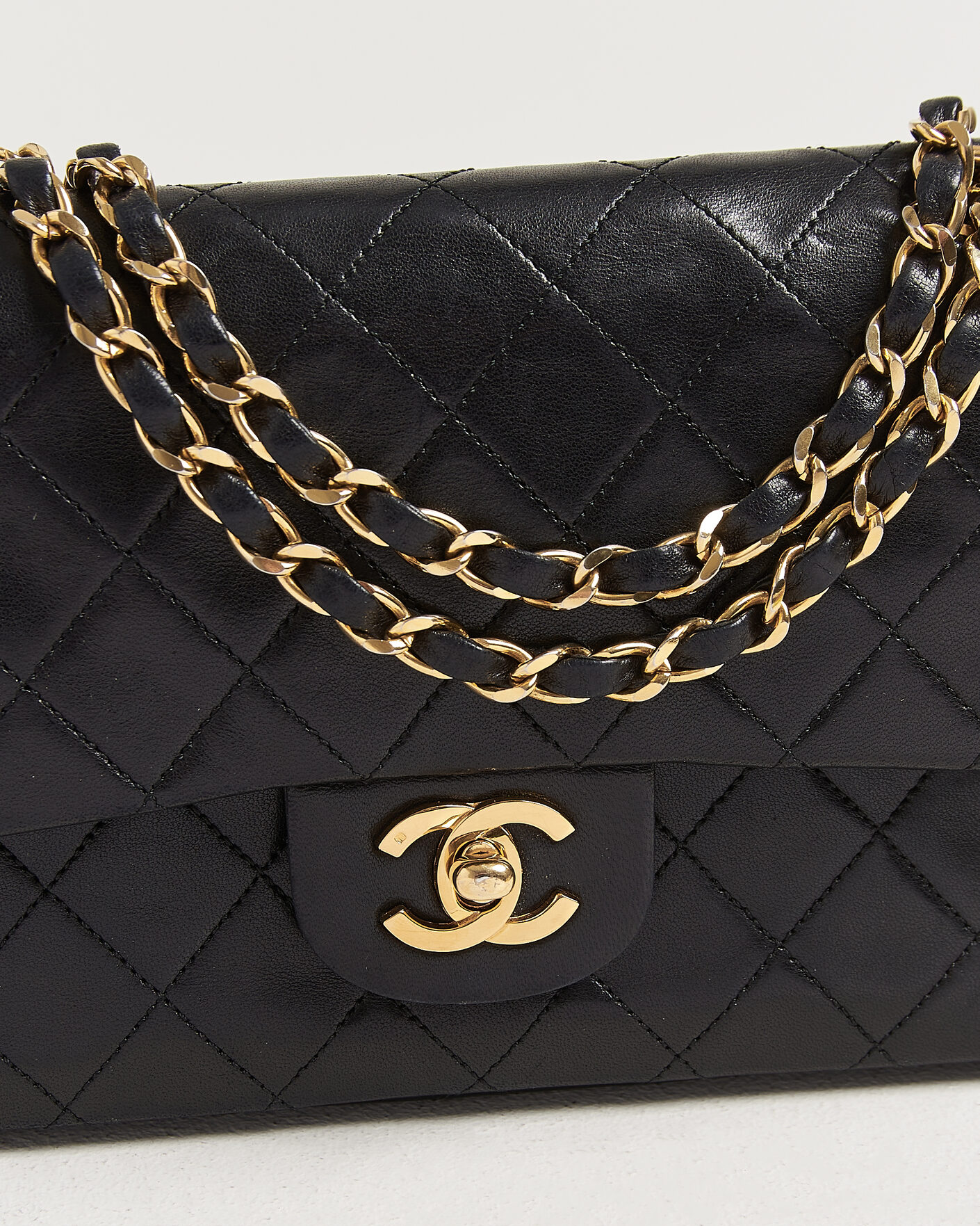 Herren | Chanel Pre-Owned Classic Small Double Flap Bag Black | Chanel Pre-Owned | Classic Small Double Flap Bag Black