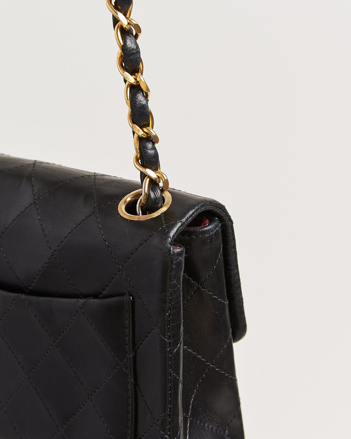 Herren | Pre-Owned & Vintage Bags | Chanel Pre-Owned | Classic Mini Single Flap Square Bag Black