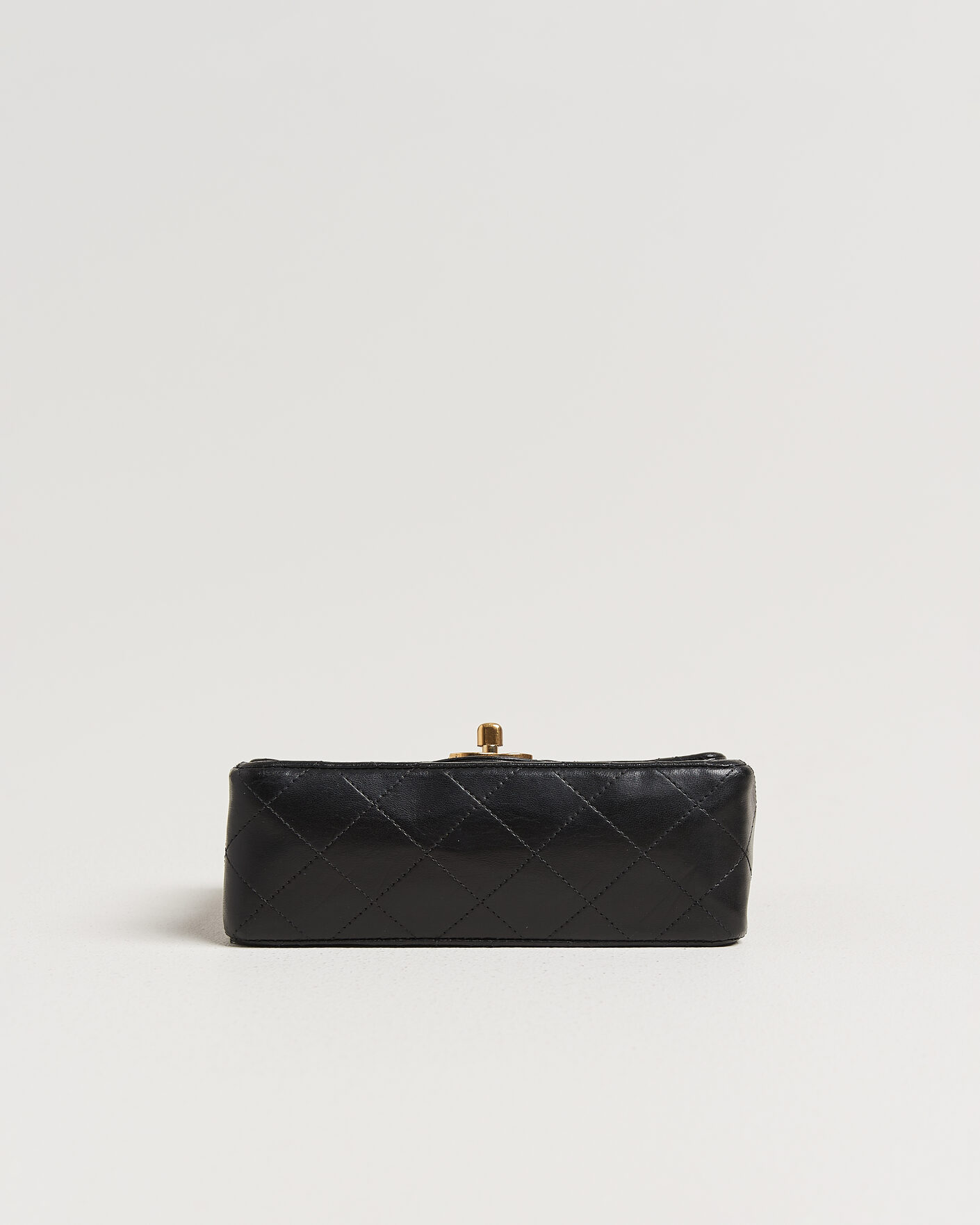 Herren | Chanel Pre-Owned Classic Mini Single Flap Square Bag Black | Chanel Pre-Owned | Classic Mini Single Flap Square Bag Black
