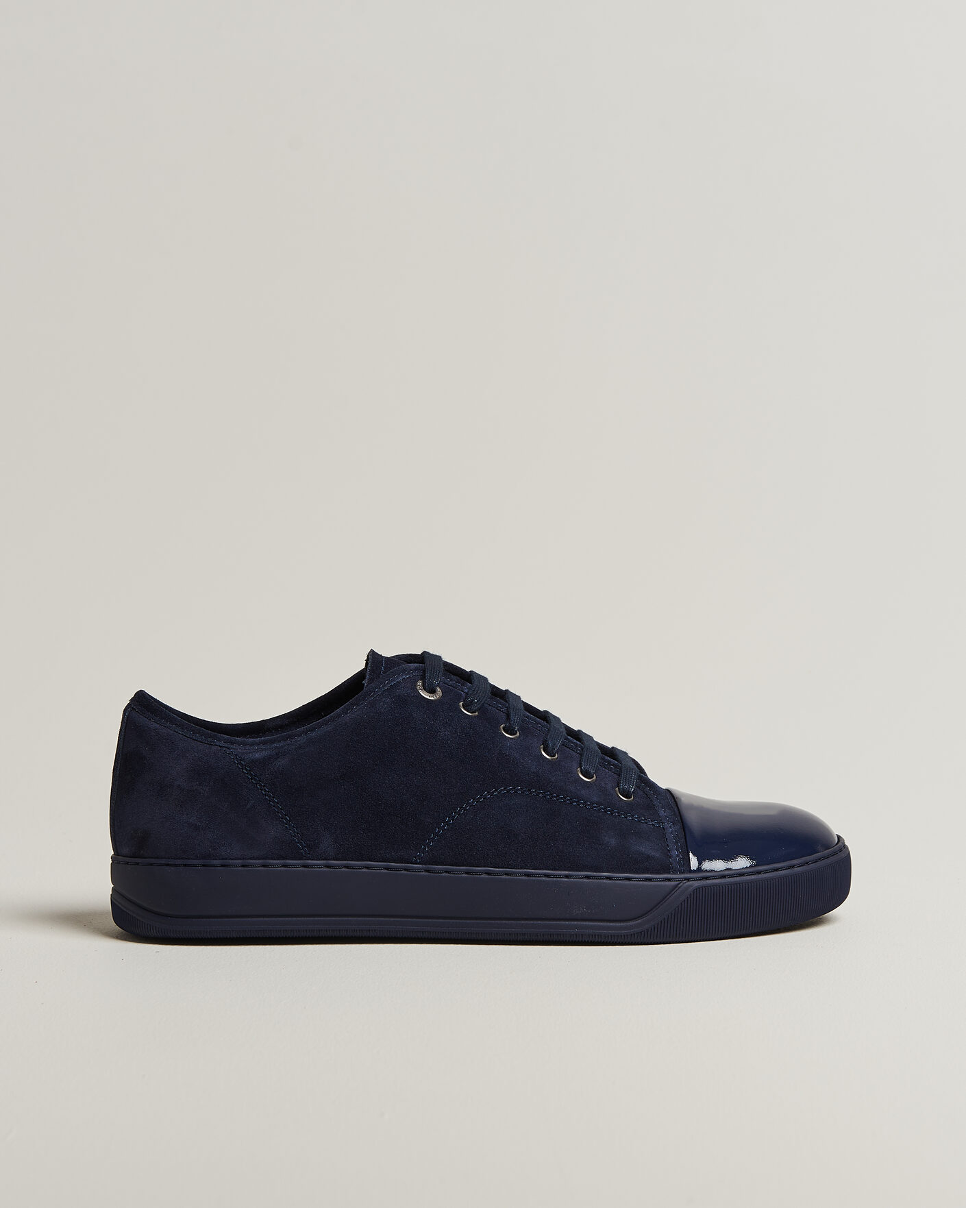 Herren | Sneaker | Lanvin | DBB1 Patent Cap Toe Sneakers Navy/Navy
