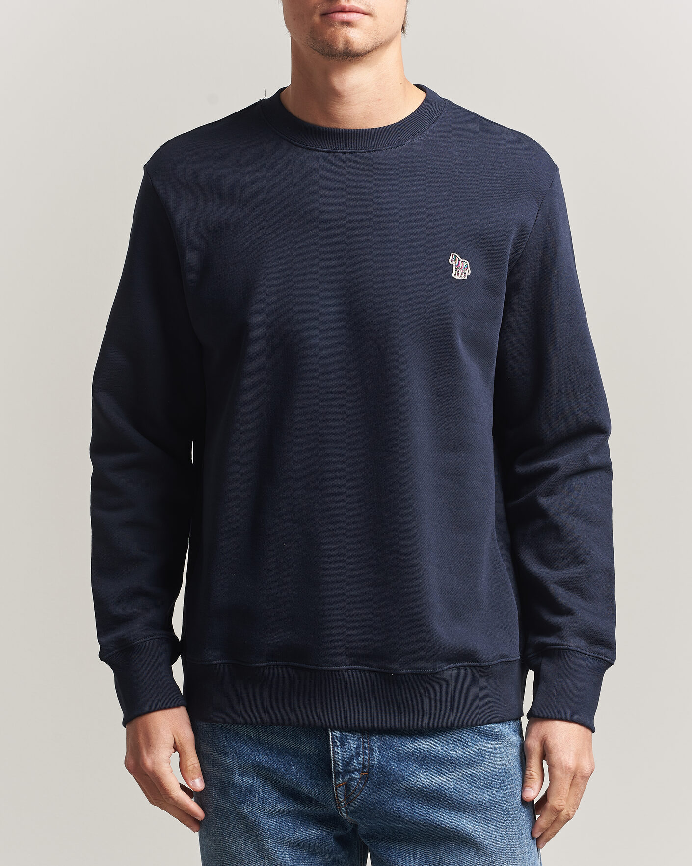 Herren | Pullover | PS Paul Smith | Zebra Organic Cotton Sweatshirt Navy