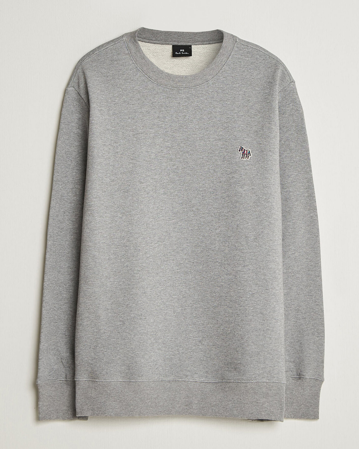 Herren | Pullover | PS Paul Smith | Zebra Organic Cotton Sweatshirt Grey Melange