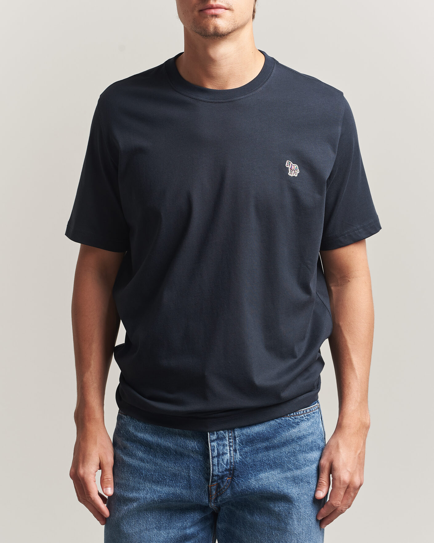 Herren | T-Shirts | PS Paul Smith | Organic Cotton Zebra T-Shirt Navy