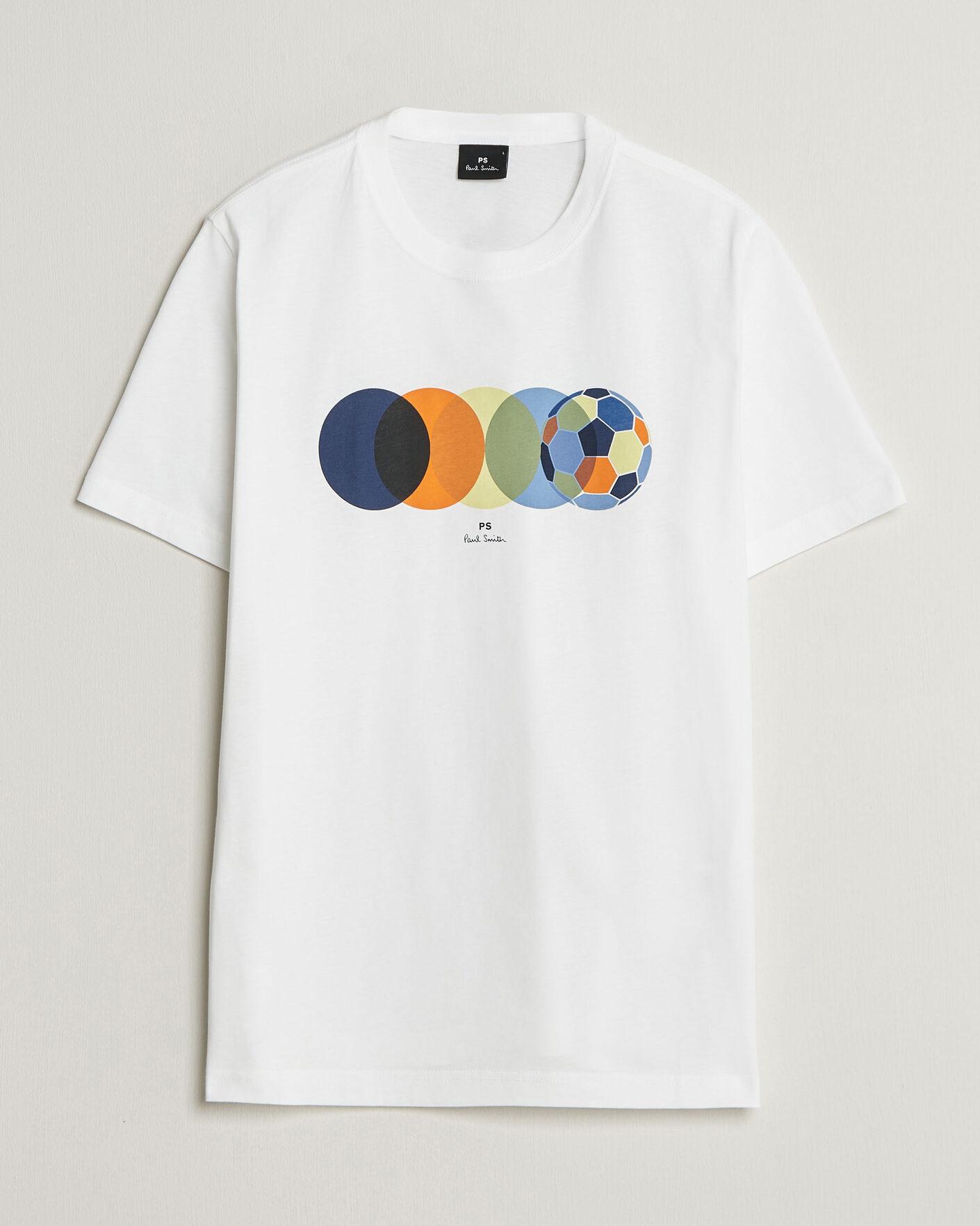 Herren | T-Shirts | PS Paul Smith | Footbal Crew Neck T-Shirt White