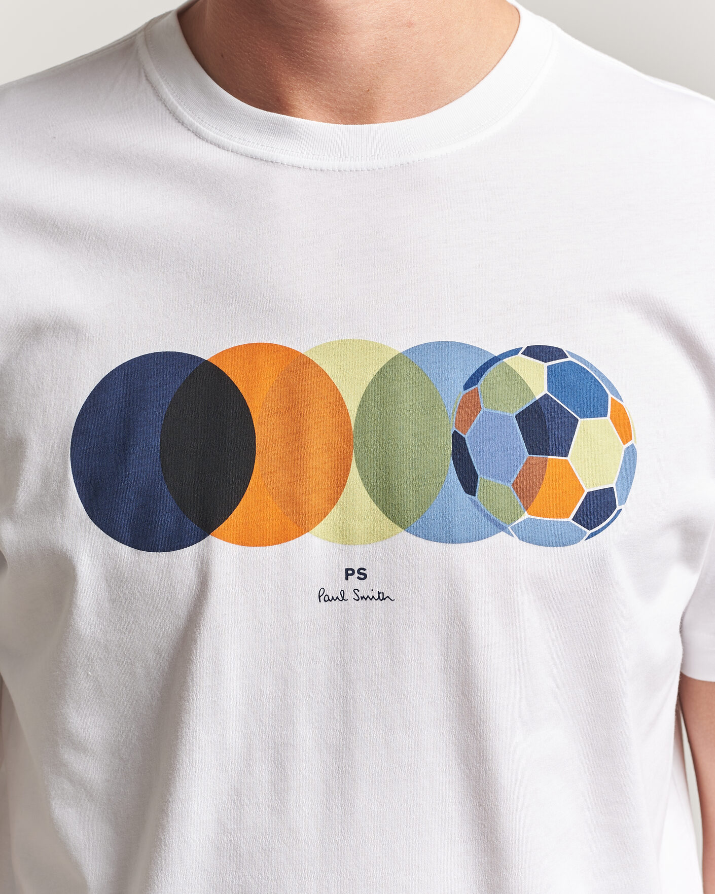 Herren | T-Shirts | PS Paul Smith | Footbal Crew Neck T-Shirt White