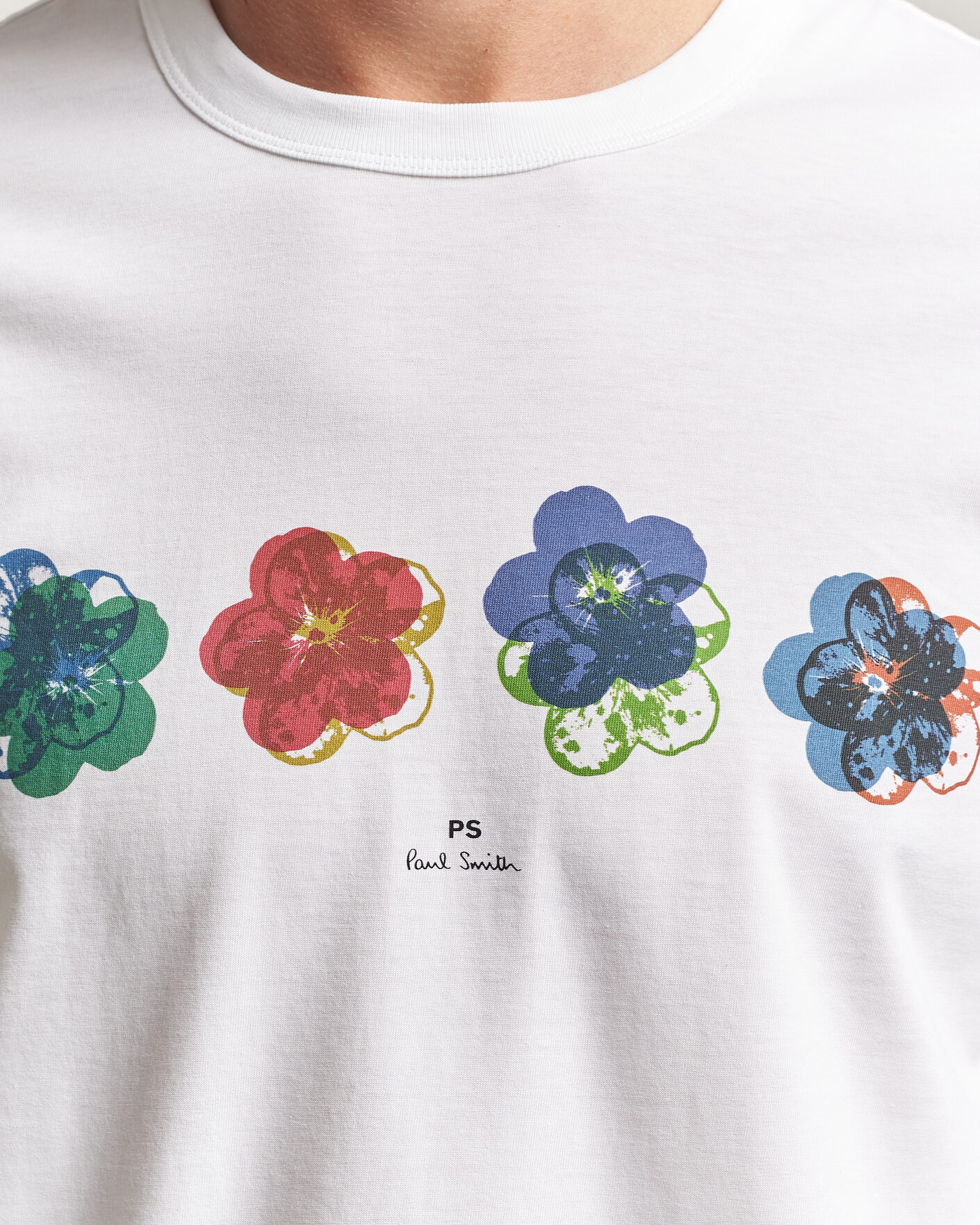 Herren | T-Shirts | PS Paul Smith | Flower Crew Neck T-Shirt White