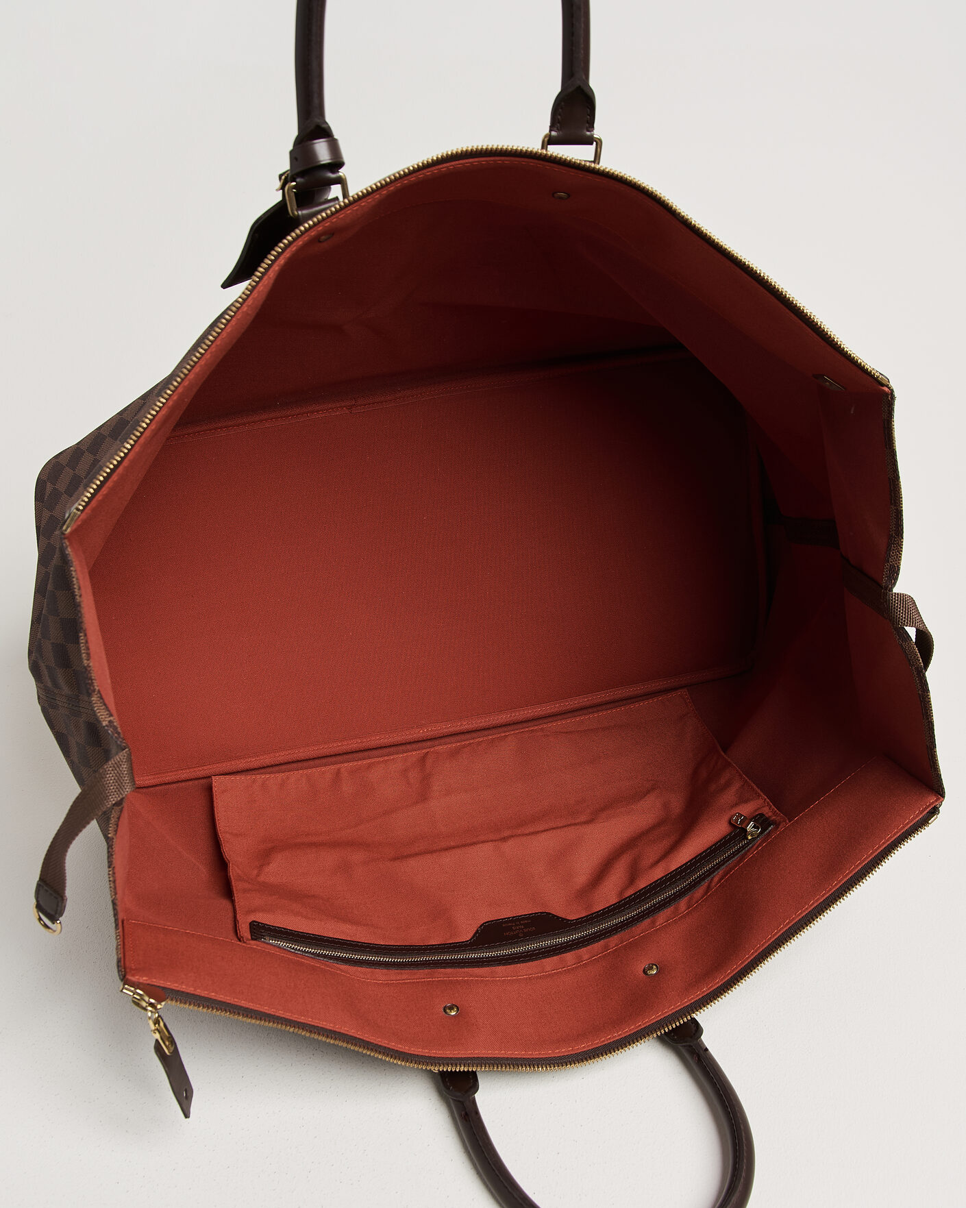 Herren | Pre-Owned & Vintage Bags | Louis Vuitton Pre-Owned | Greenwich GM Travel Bag Damier Ebene