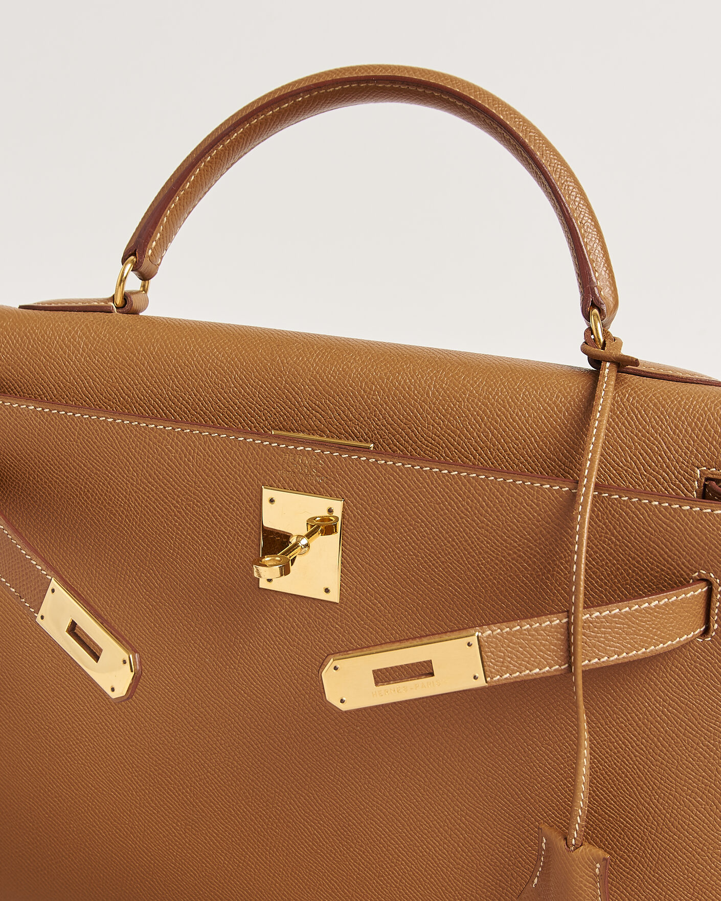 Herren | Pre-Owned & Vintage Bags | Hermès Pre-Owned | Kelly 32 Courchevel Leather Gold