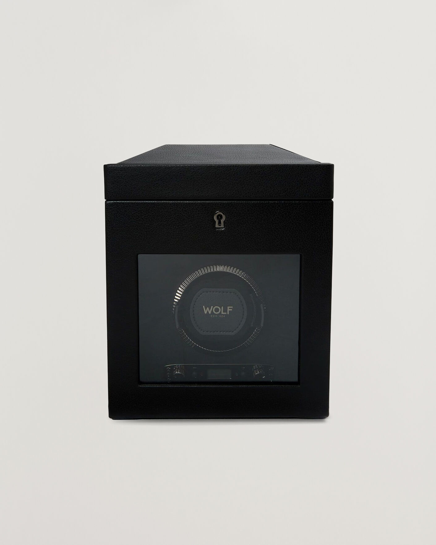 Herren | Uhren- und Schmuckkasten | WOLF | British Racing Single Watch Winder With Storage Black