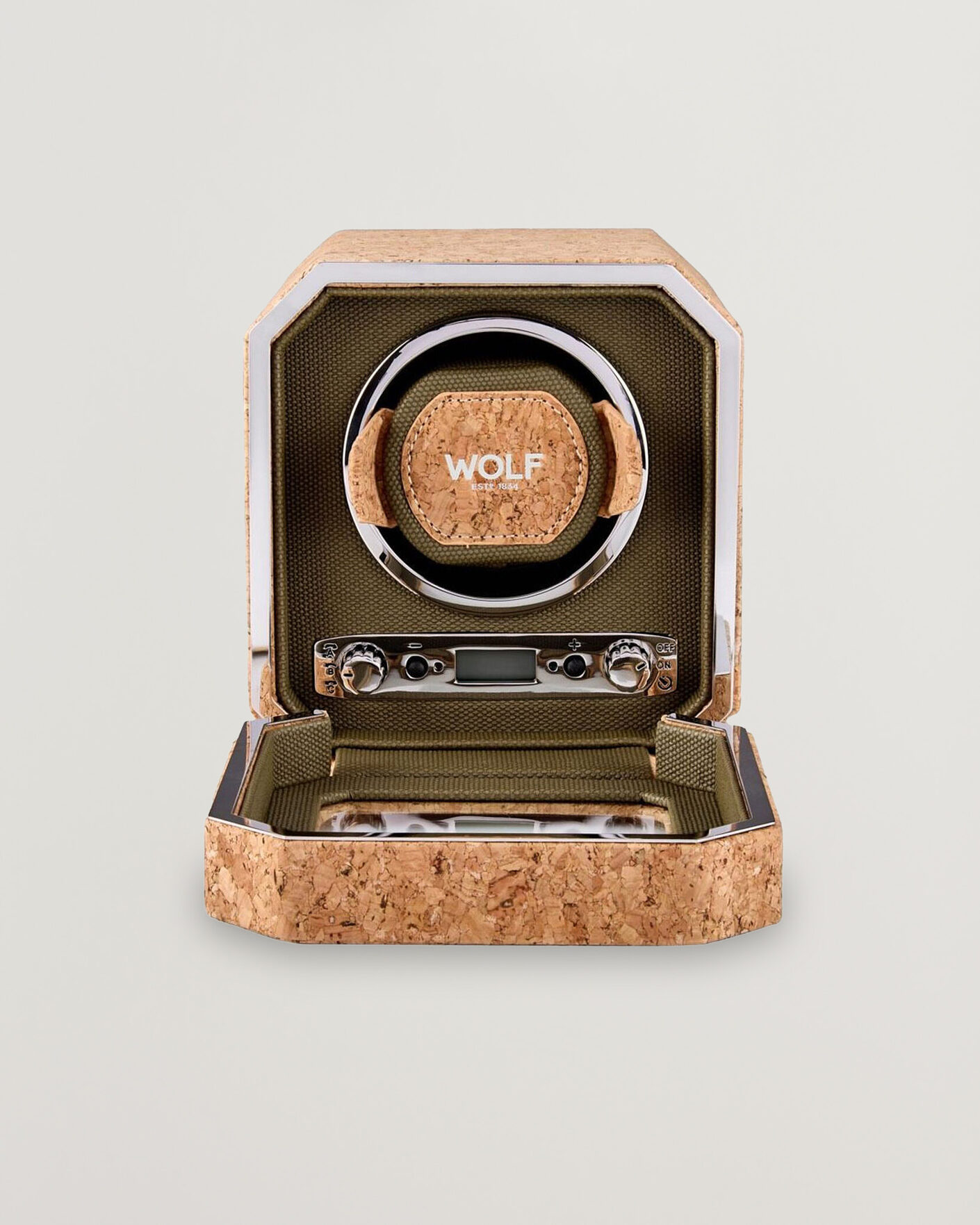Herren | Uhren- und Schmuckkasten | WOLF | Cortica Single Watch Winder Cork