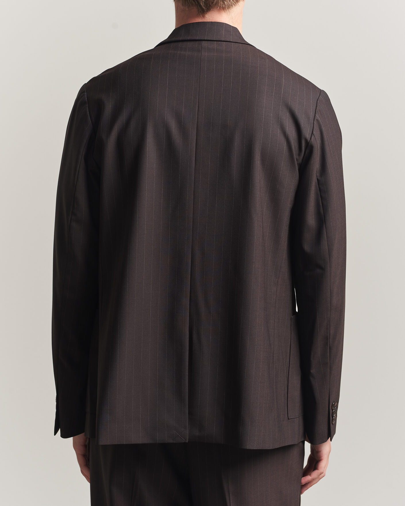 Herren | Sakkos | NN07 | Jordin Pinstriped Double Breasted Blazer Dark Brown
