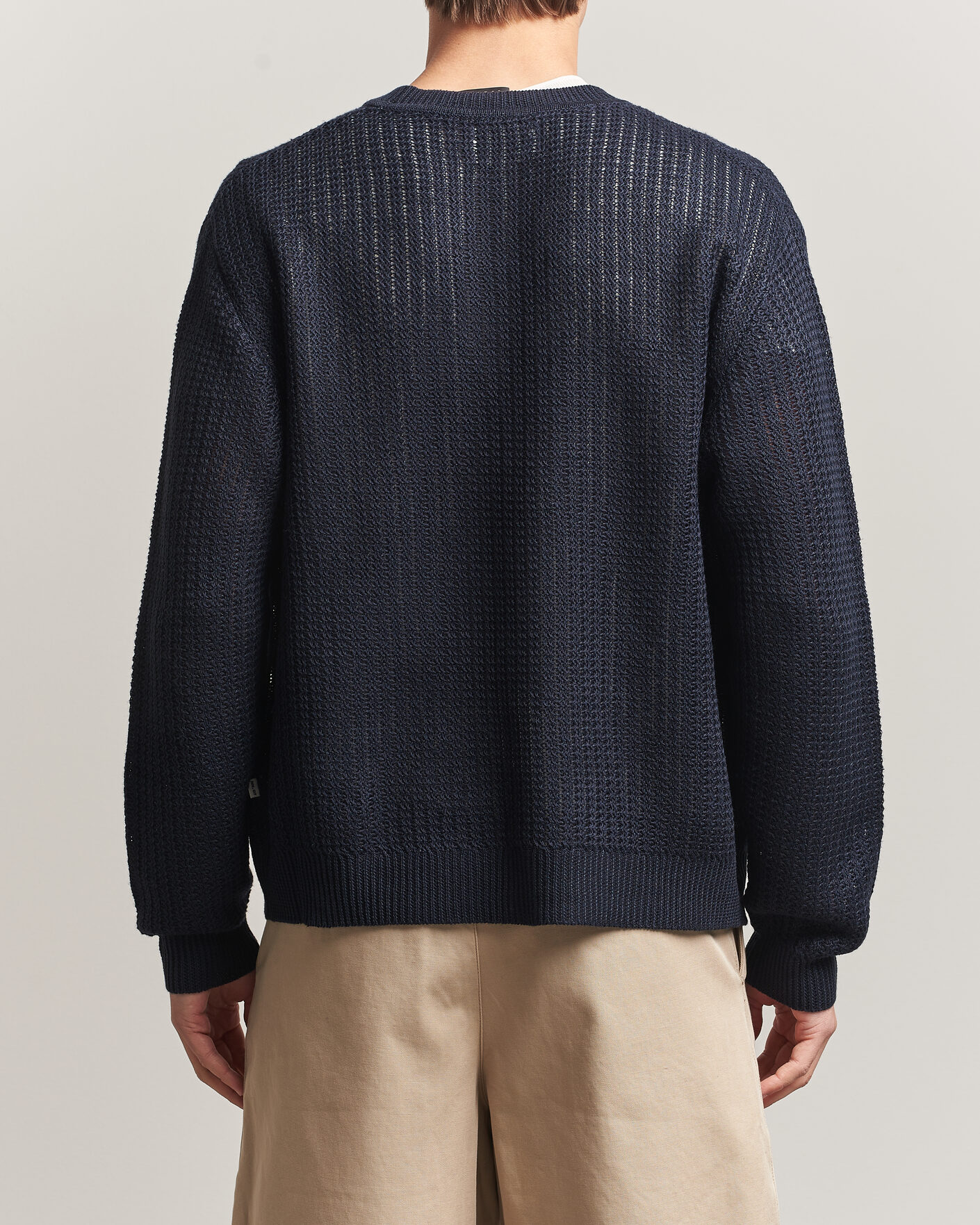 Herren | Pullover | NN07 | Tim Linen Knitted Cardigan Navy Blue