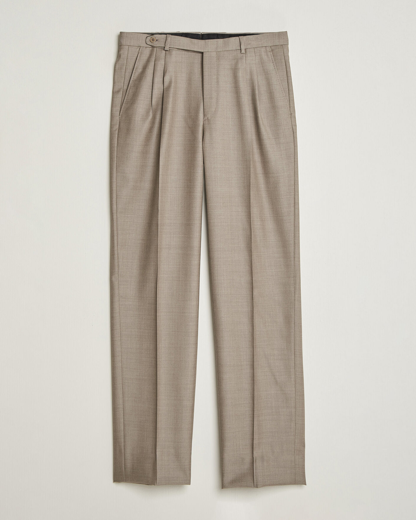 Herren | Hosen | Brioni | Capri Wool Trousers Beige