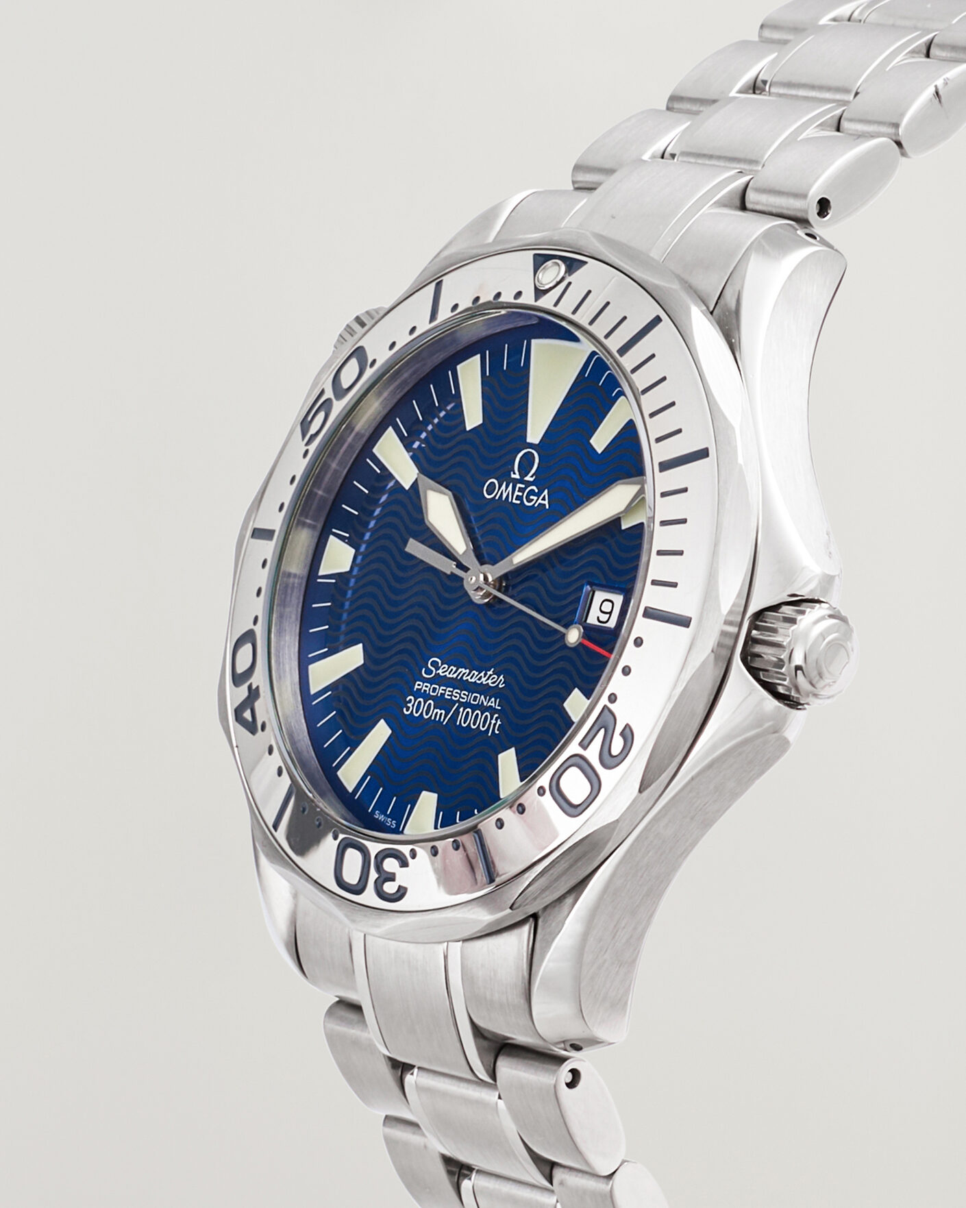 Herren | Pre-Owned & Vintage Watches | Omega Pre-Owned | Seamaster 300M Electric Blue