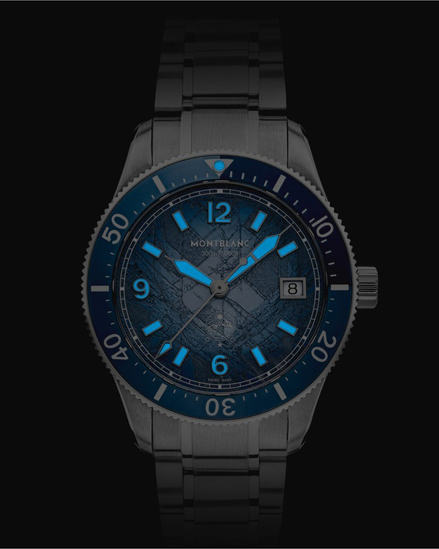 Herren | Montblanc Iced Sea Automatic Date 0 Oxygen Light Blue | Montblanc | Iced Sea Automatic Date 0 Oxygen Light Blue