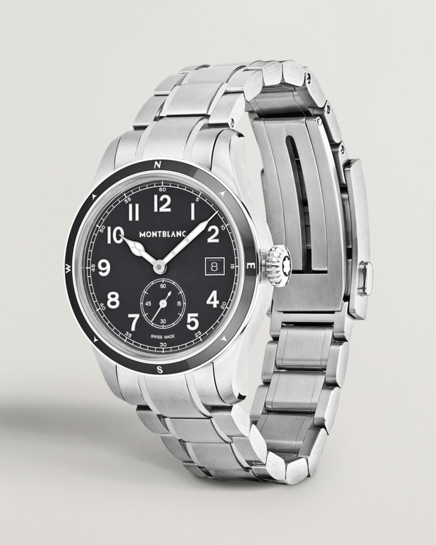 Herren | Edelstahlarmband | Montblanc | 1858 Small Second 0 Oxygen Black