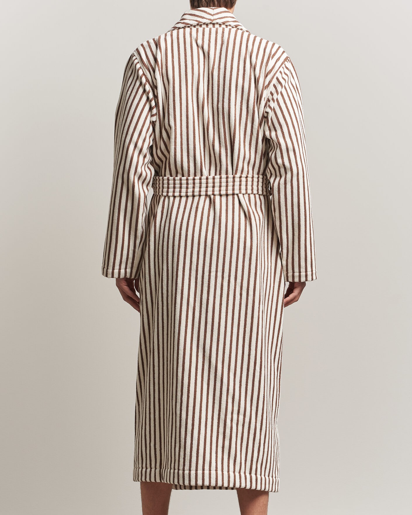 Herren | Schlafanzüge & Bademäntel | Tekla | Organic Terry Classic Bathrobe Kodiak Stripes