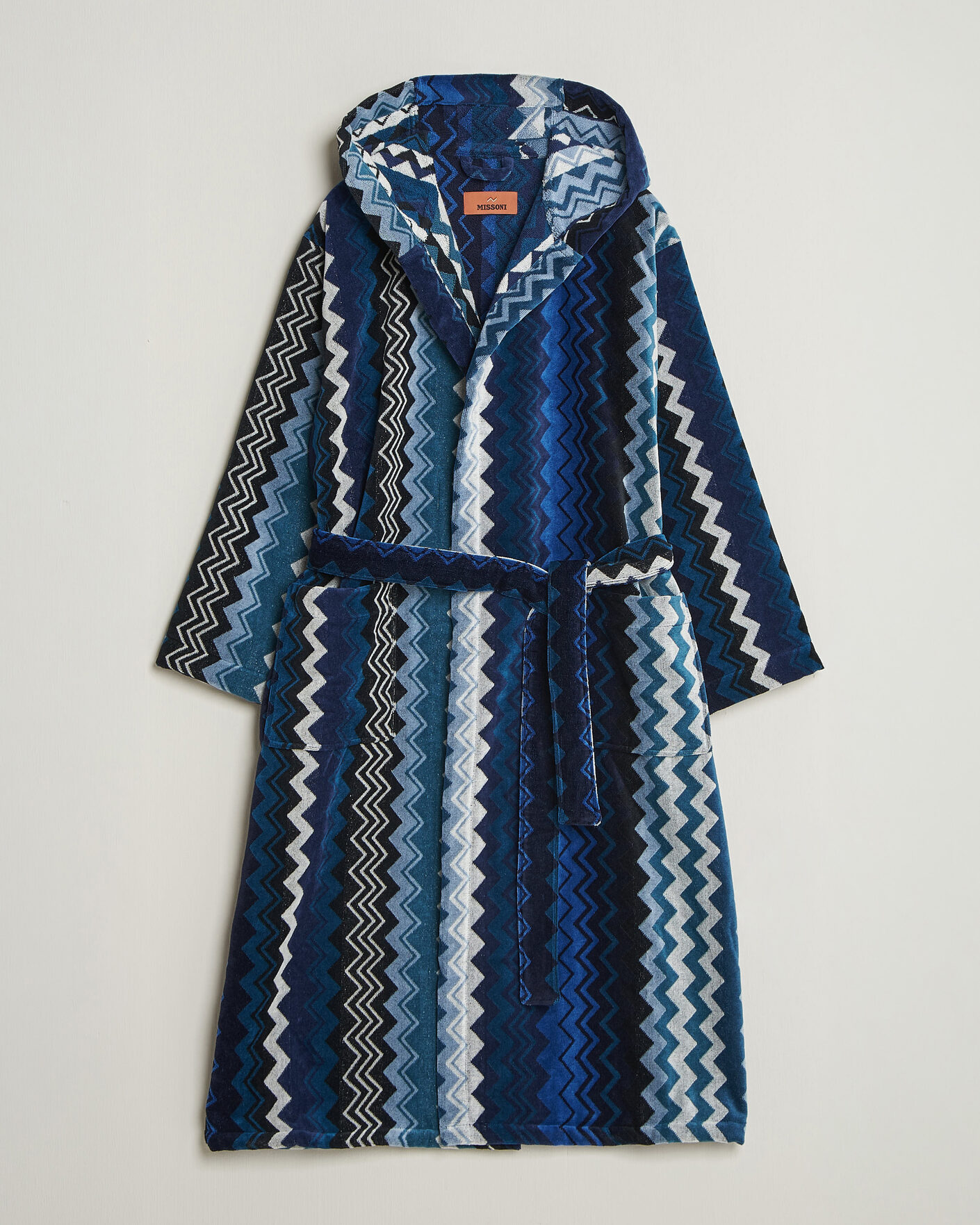Herren | Schlafanzüge & Bademäntel | Missoni Home | Giacomo Hooded Bathrobe Multi Blue