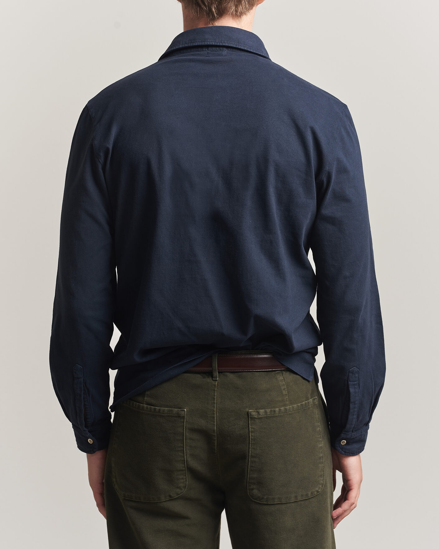Herren | Poloshirts | Massimo Alba | Raya Long Sleeve Polo Navy