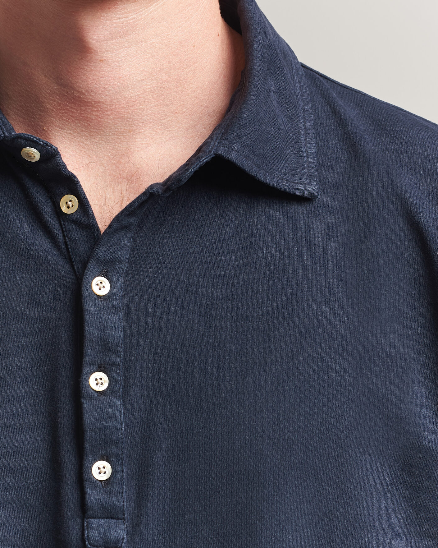 Herren | Poloshirts | Massimo Alba | Raya Long Sleeve Polo Navy