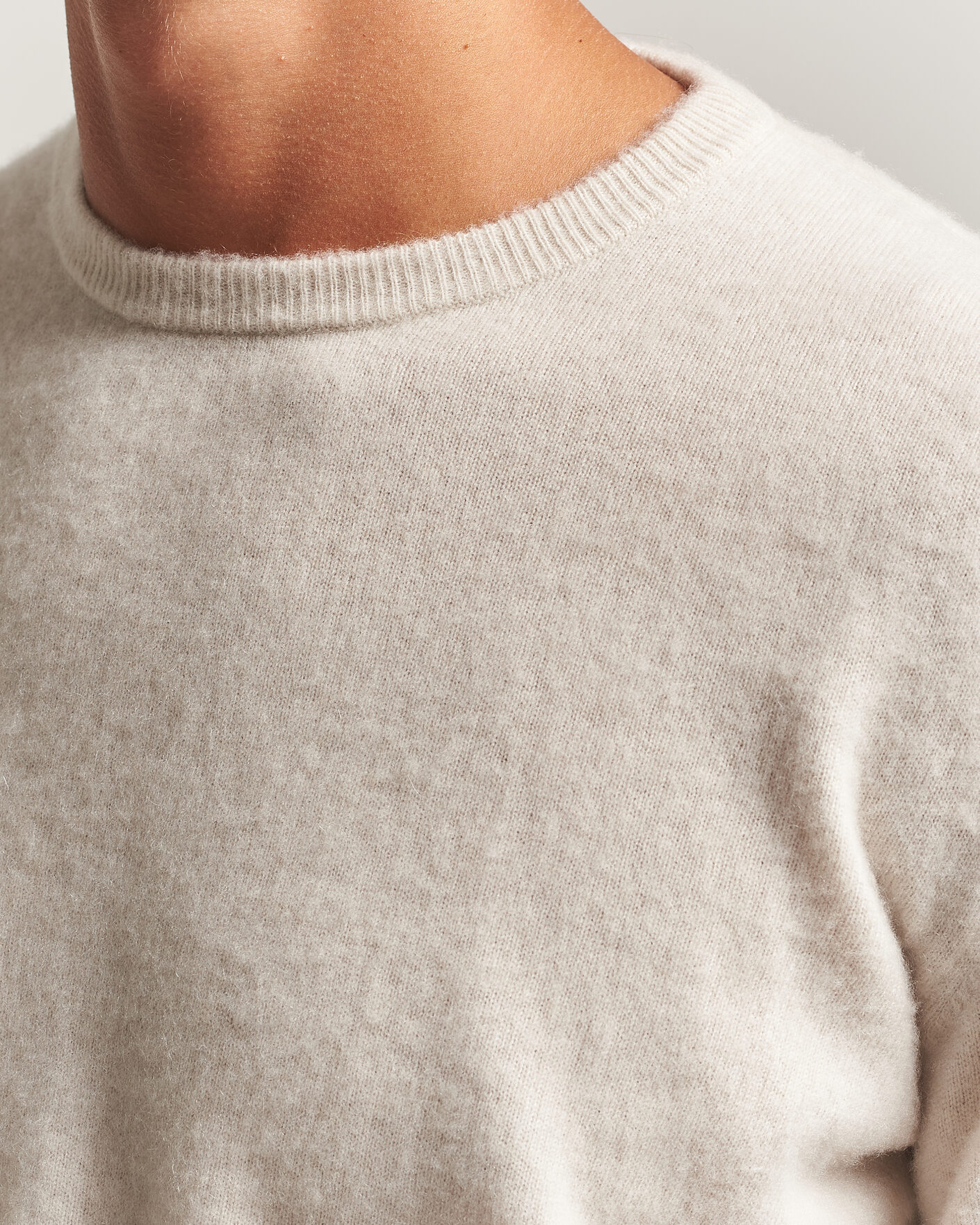 Herren | Pullover | Massimo Alba | Kane Brushed Cashmere Sweater Magnolia