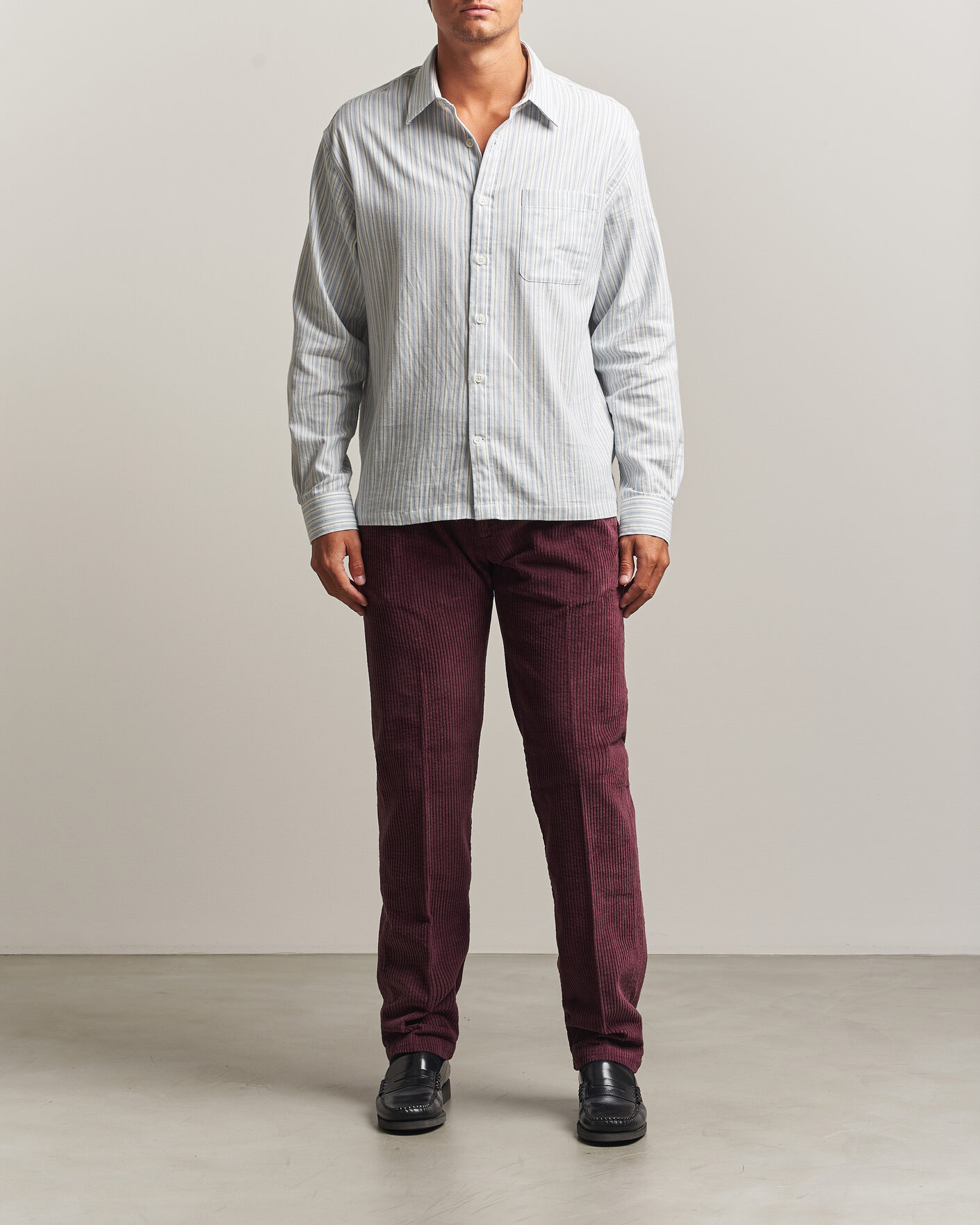 Herren | Hosen | Massimo Alba | Ionio Pleated Corduroy Pants Rose Brown