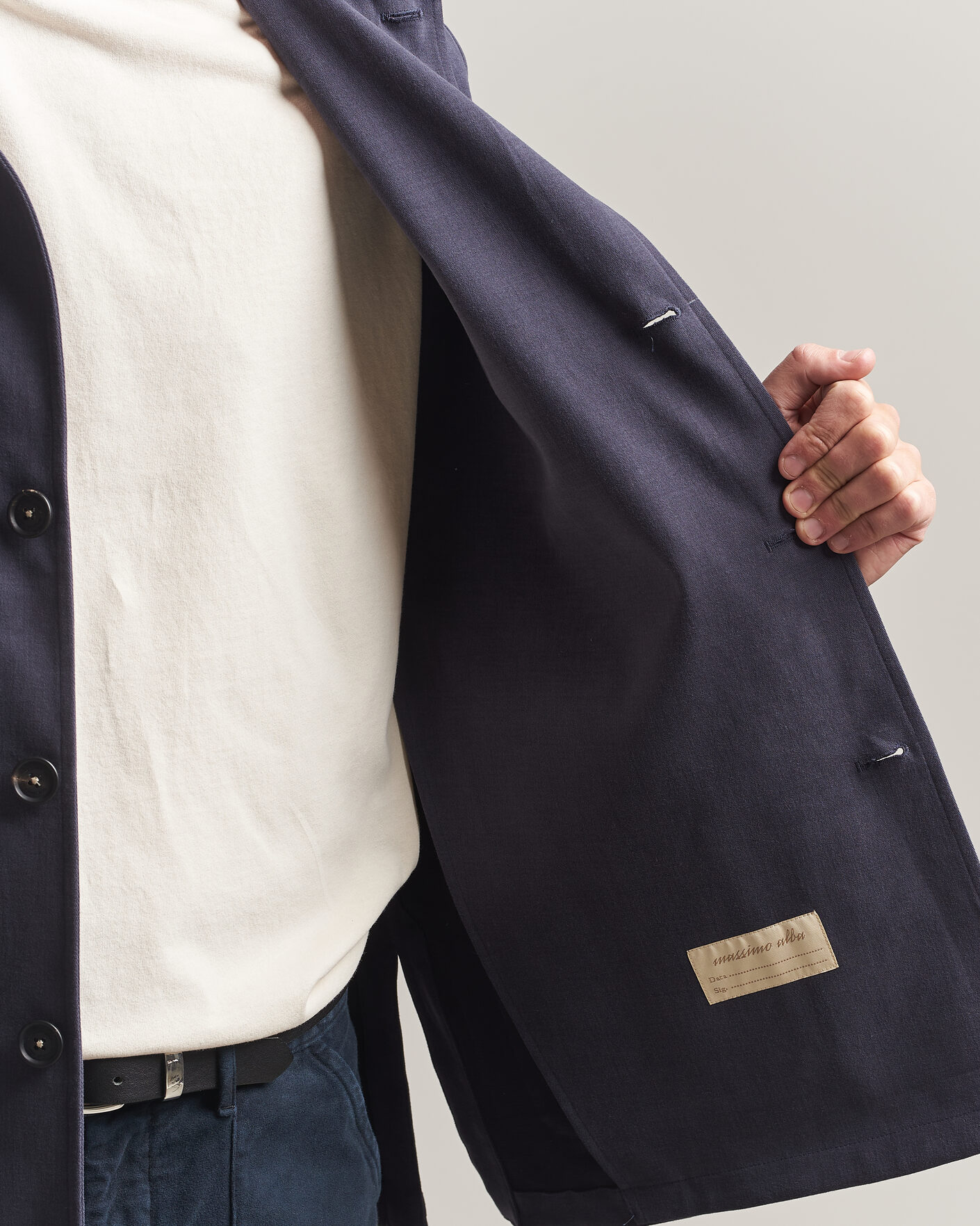 Herren | Jacken | Massimo Alba | Florida Brushed Cotton Jacket Navy